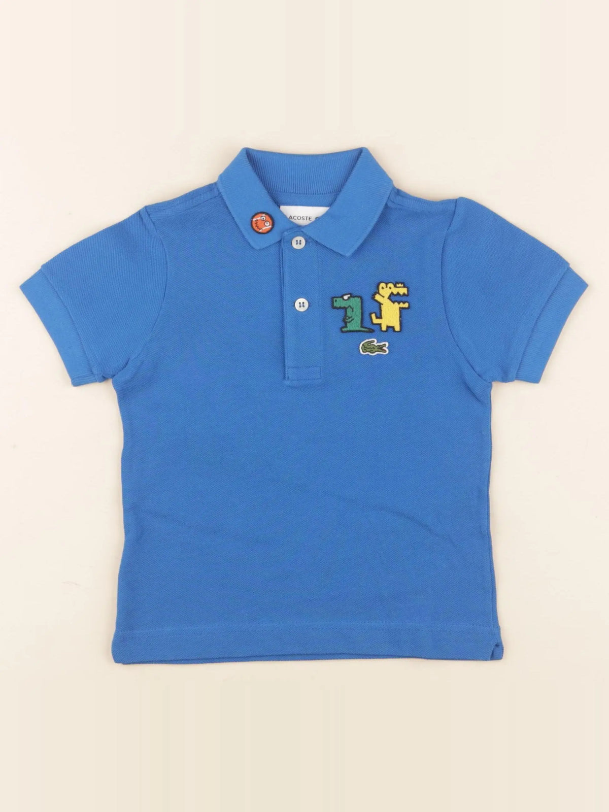 Lacoste - polo bleu - 2 ans