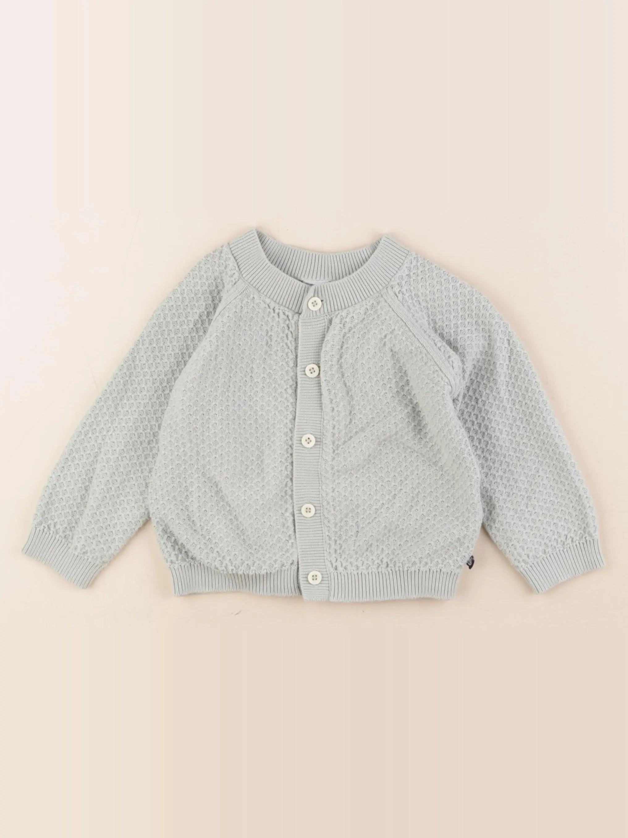 Petit Bateau - gilet vert - 18 mois