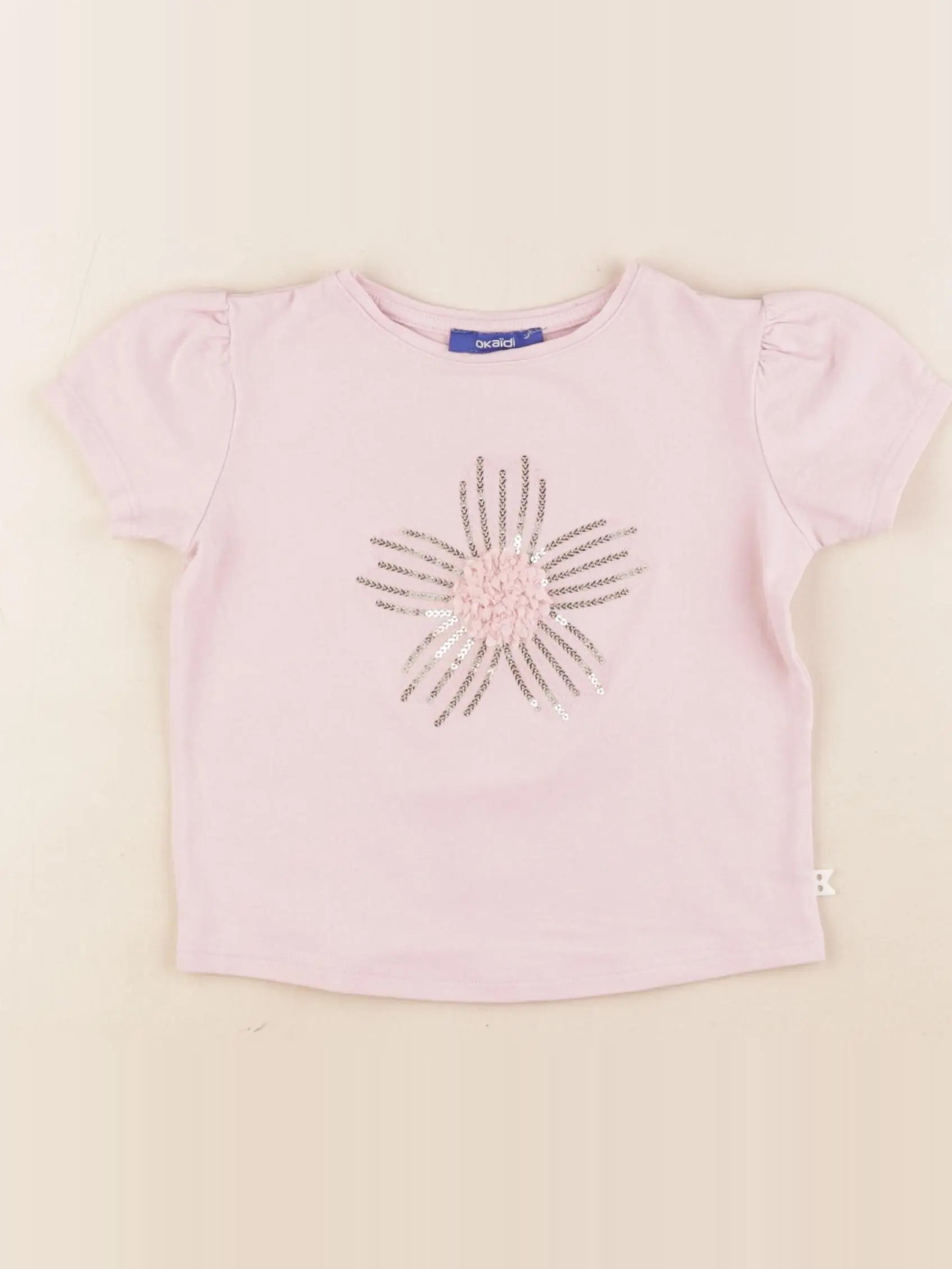 Okaidi - tee-shirt rose - 3 ans
