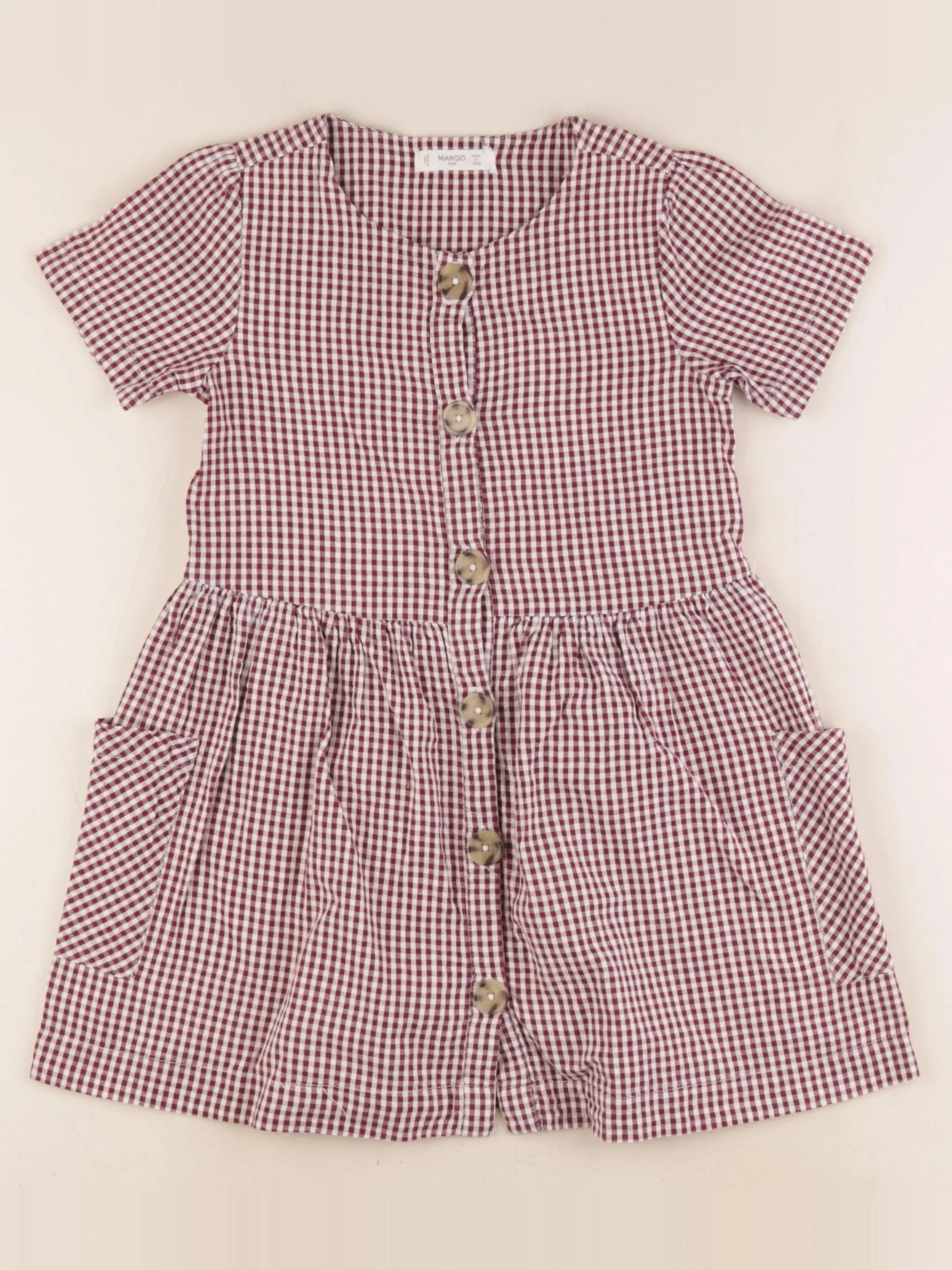 Mango - robe rouge - 6/7 ans