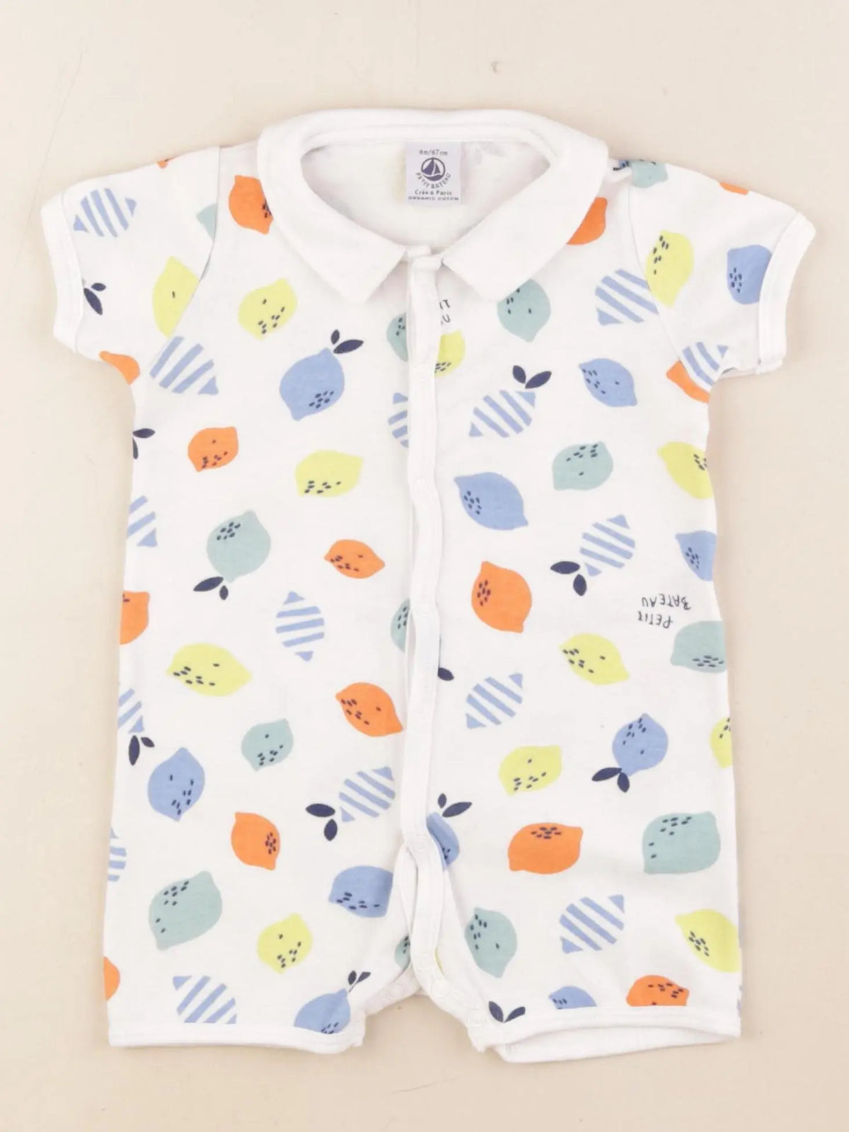 Petit Bateau - pyjama coton multicolore - 6 mois