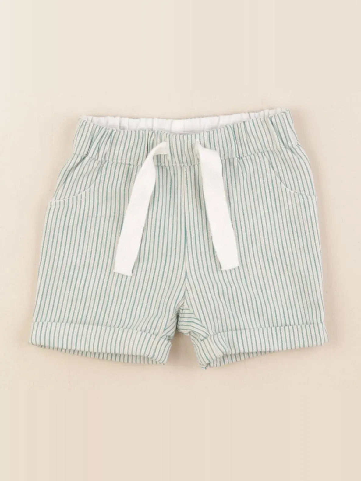 Petit Bateau - short vert - 6 mois