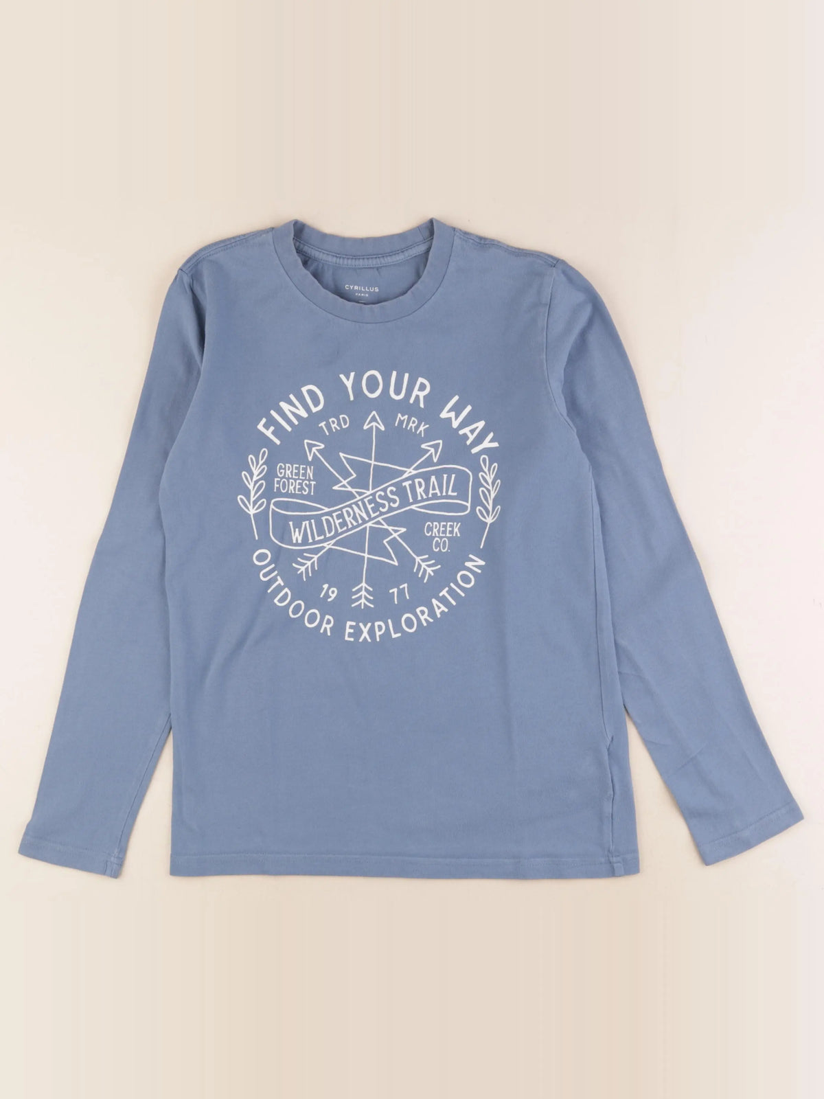 Cyrillus - tee-shirt bleu - 12 ans