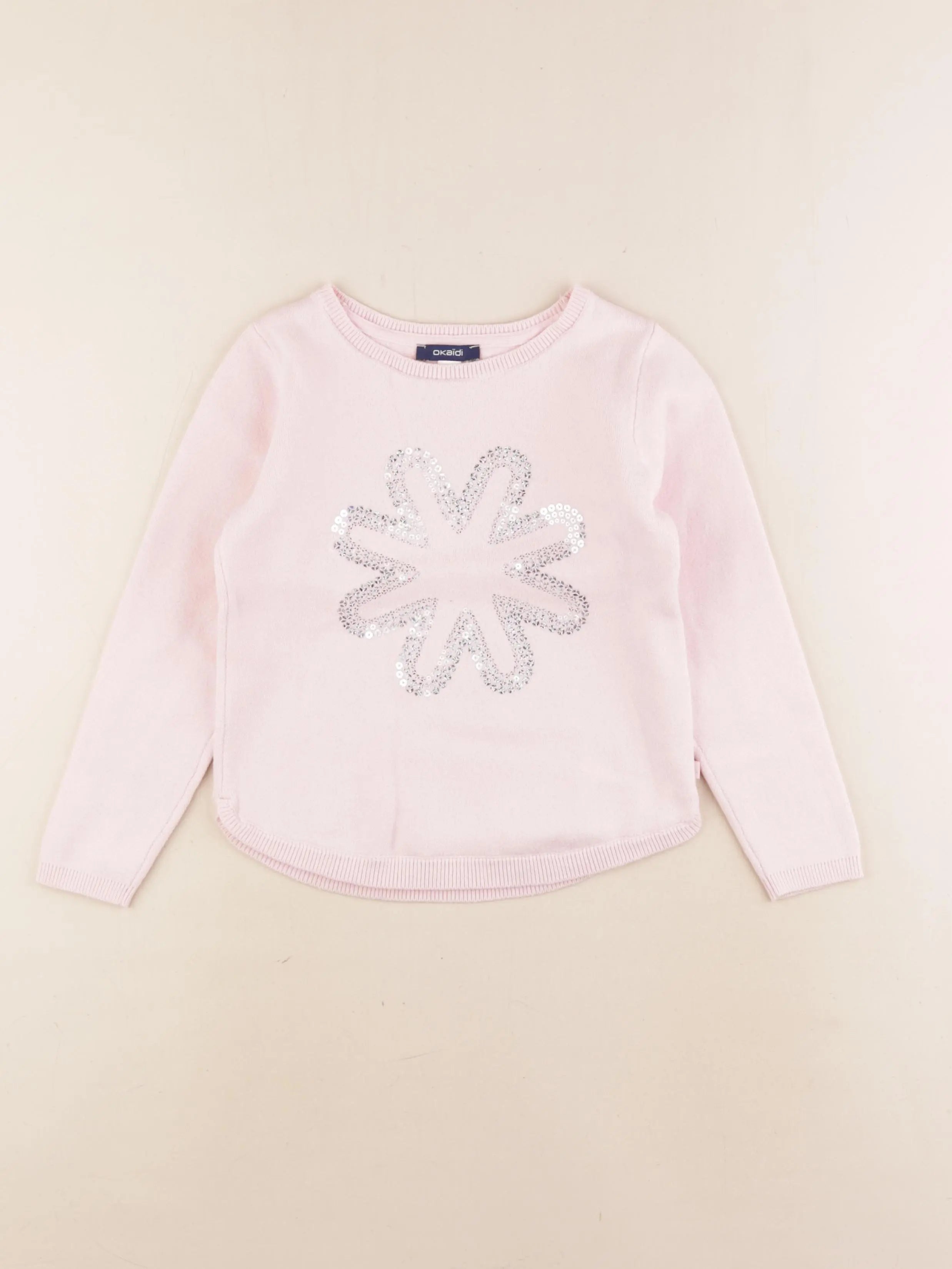 Okaidi - pull rose - 6 ans