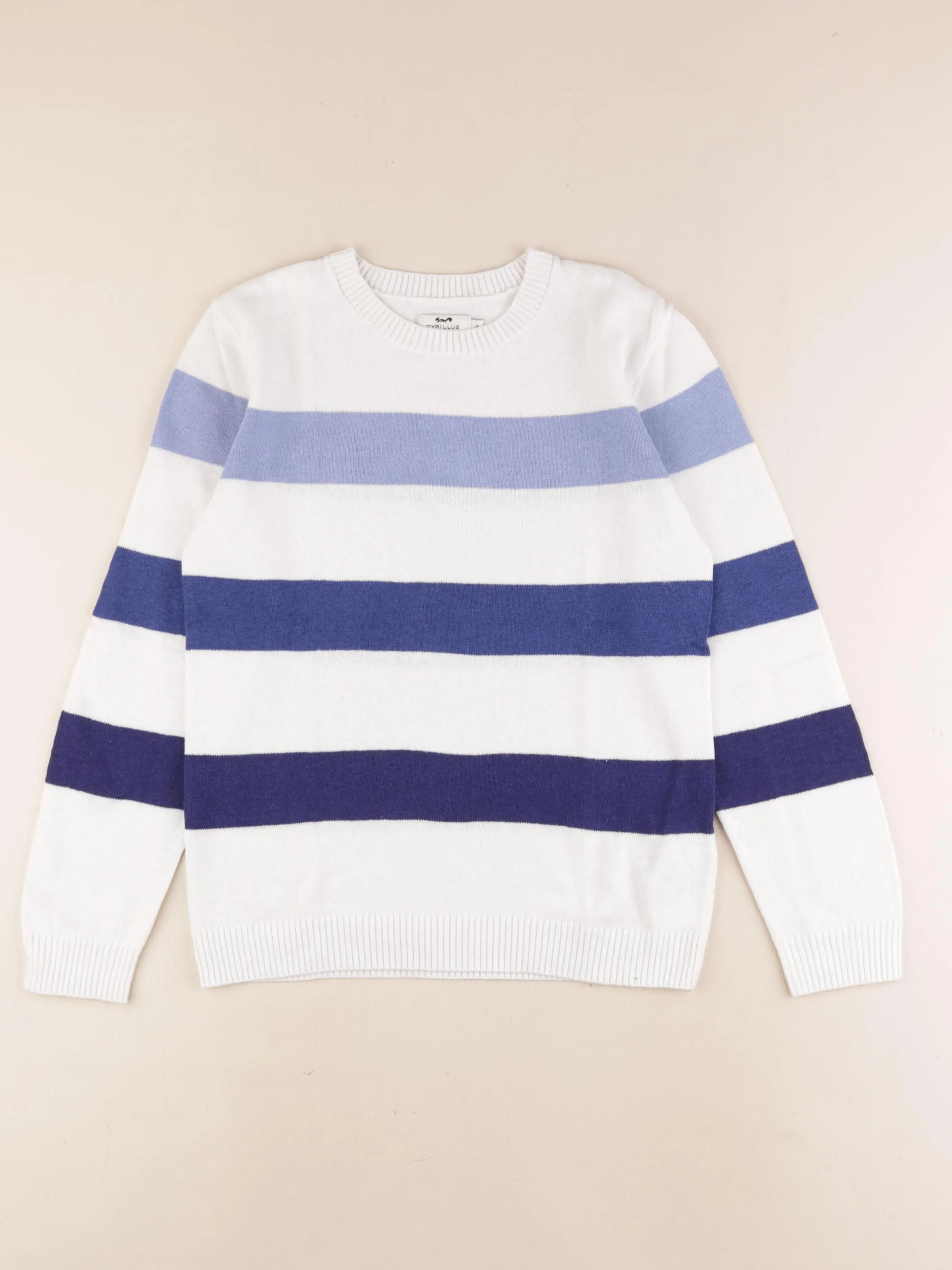 Cyrillus - pull bleu - 12 ans