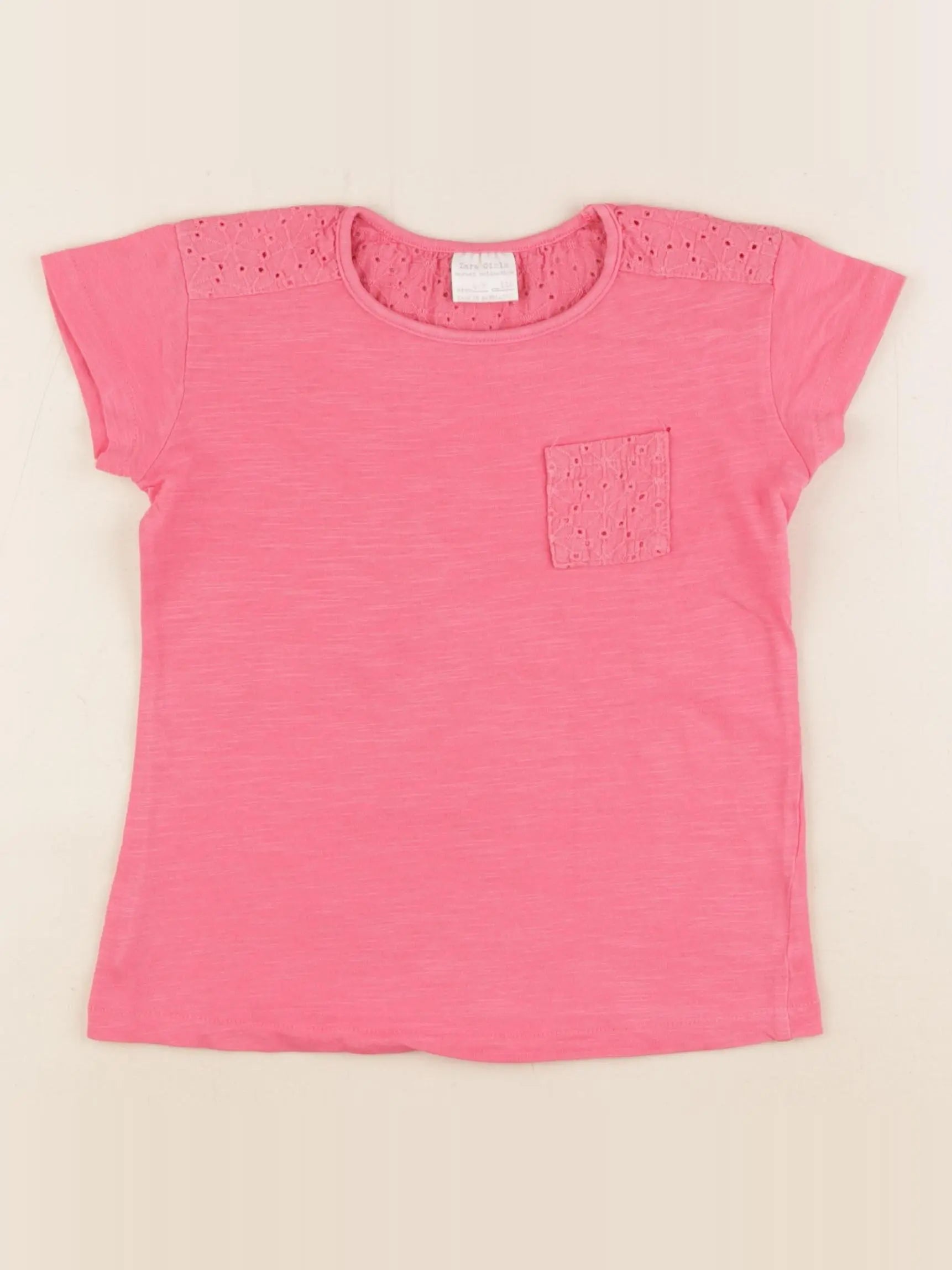 Zara - tee-shirt rose - 4/5 ans