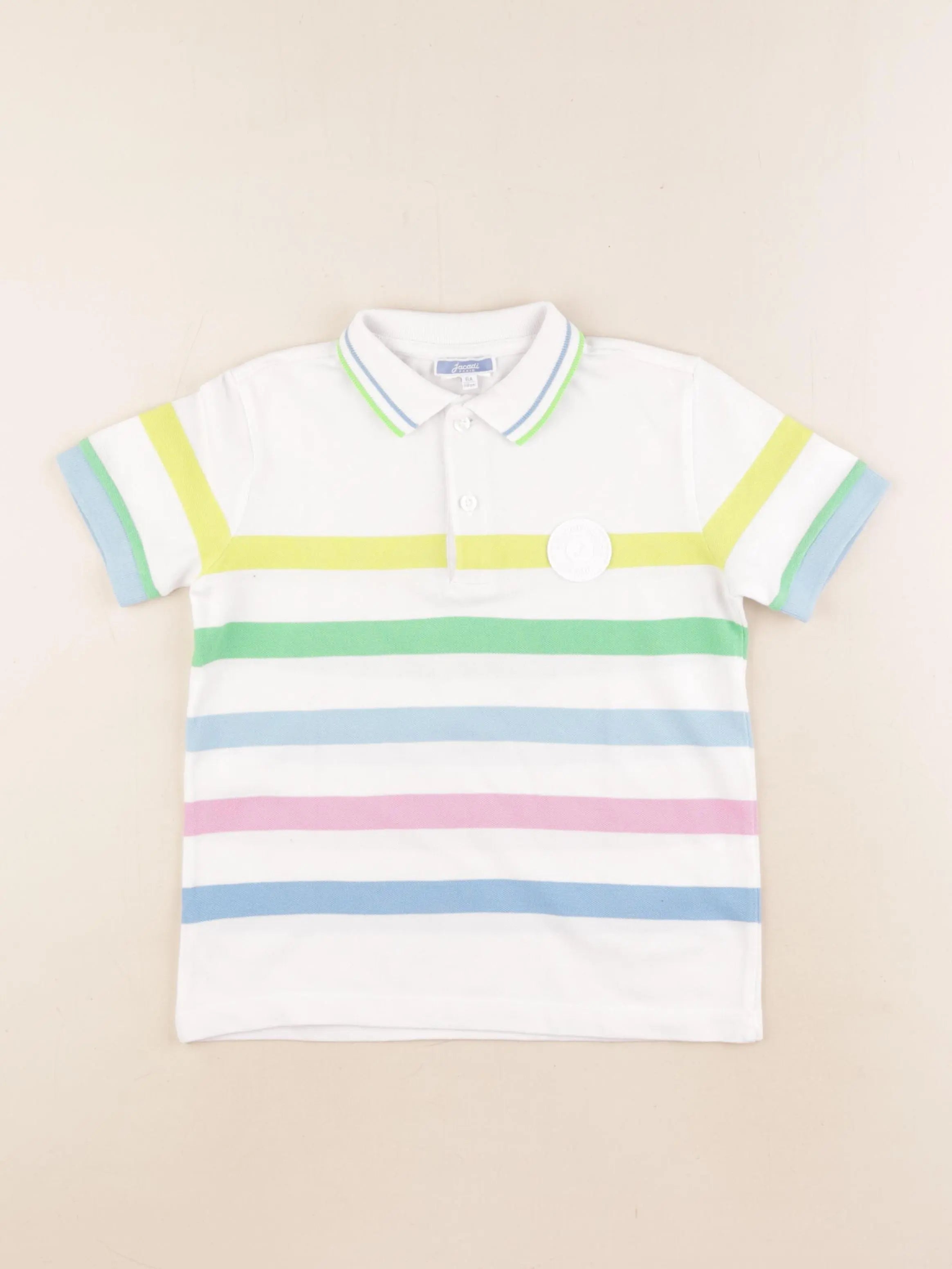 Jacadi - polo blanc, multicolore - 6 ans