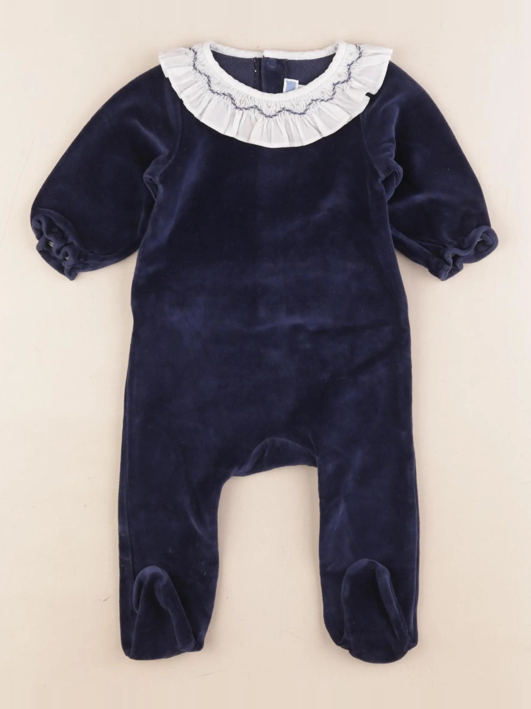 Jacadi - pyjama velours bleu - 6 mois