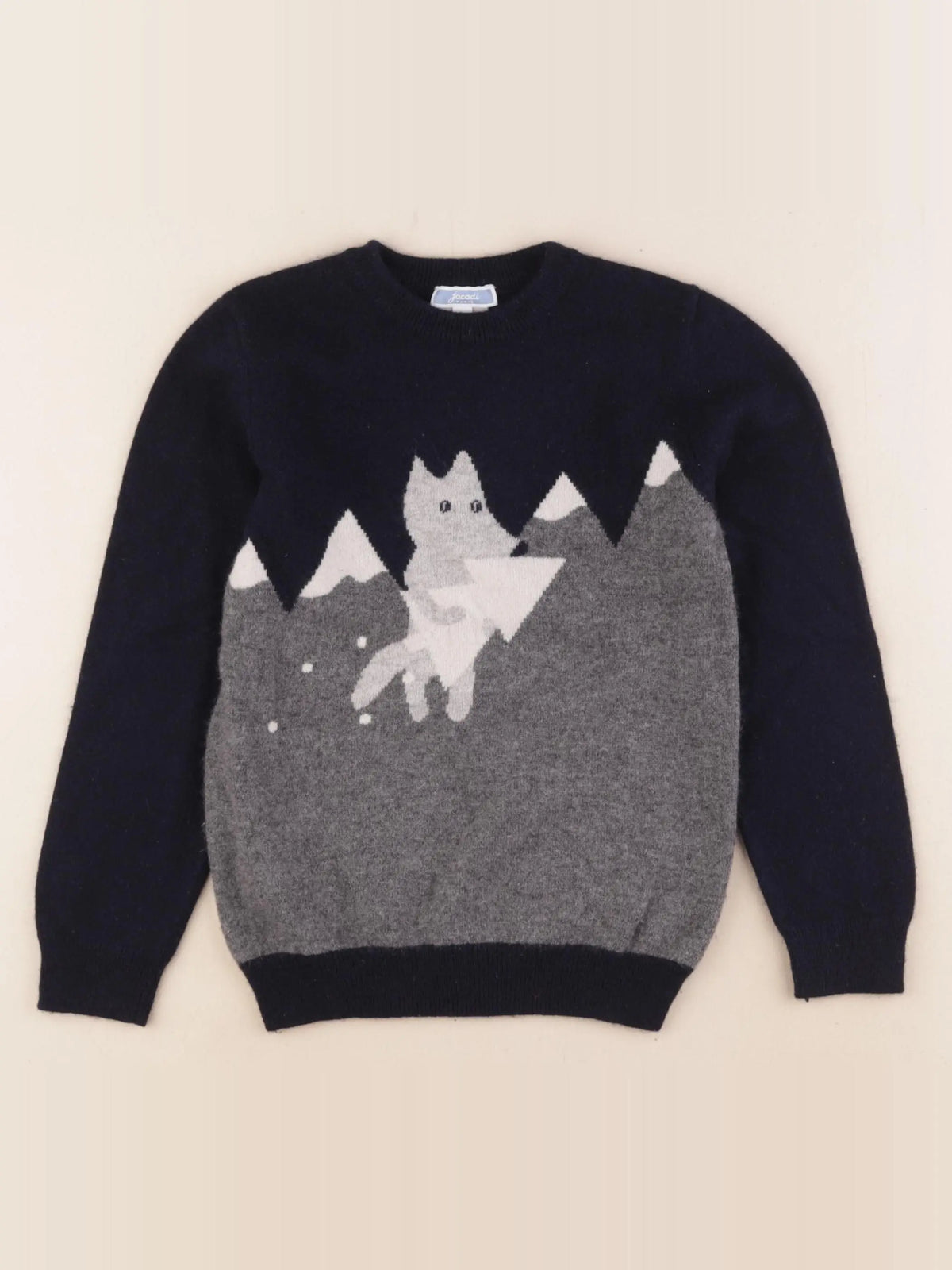 Jacadi - pull bleu - 6 ans