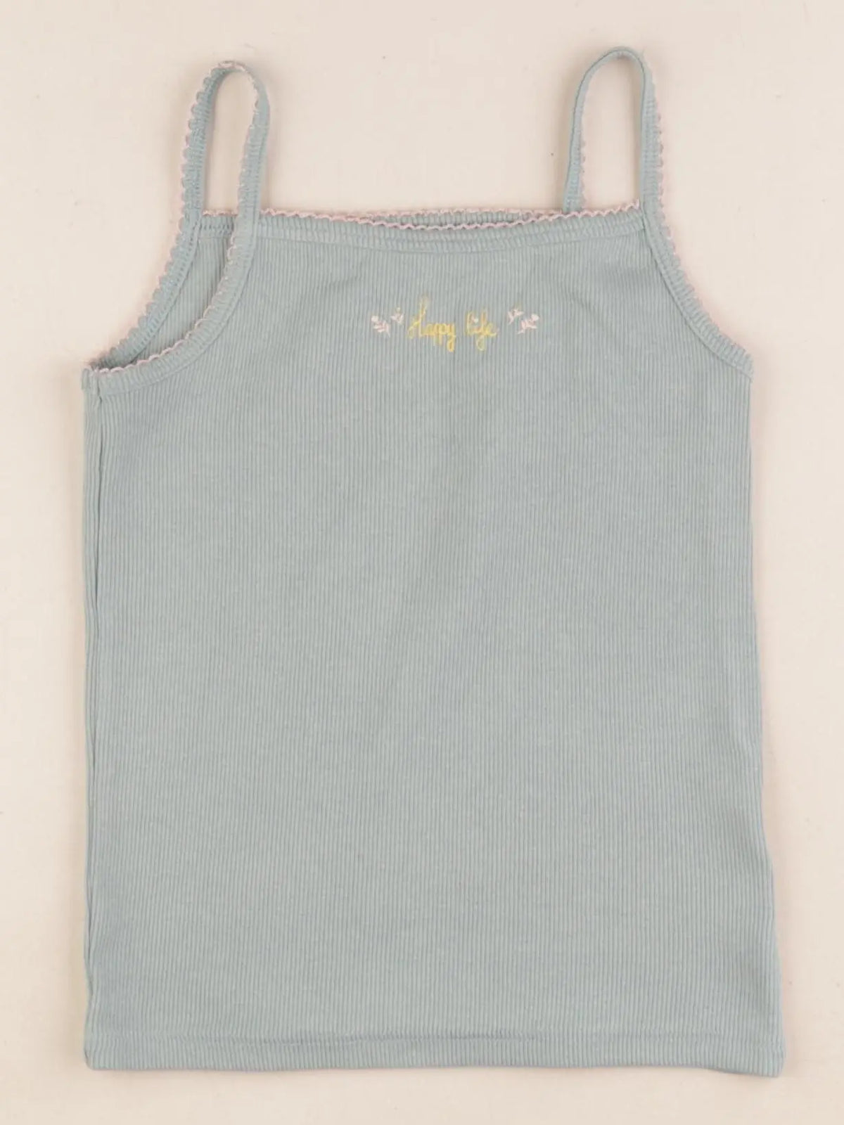 Vertbaudet - maillot de corps vert, or - 6 ans