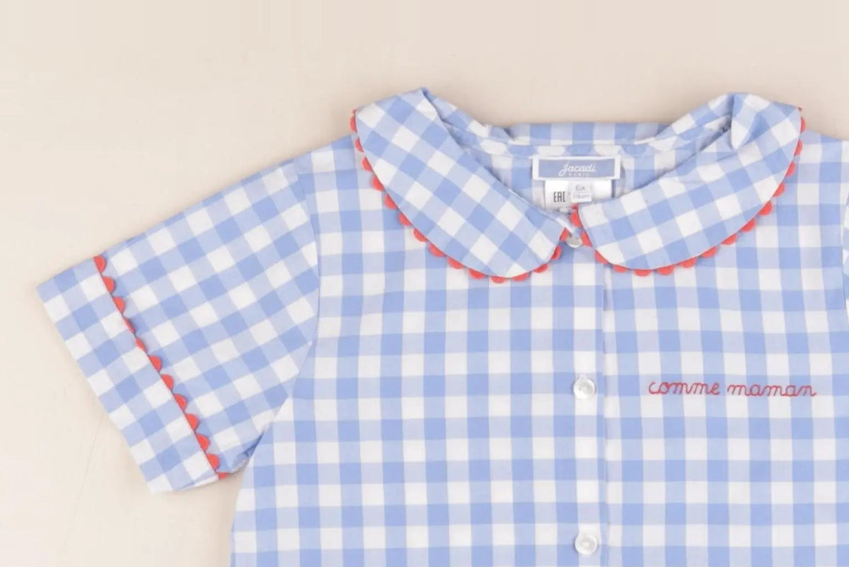 Jacadi - pyjama coton blanc, bleu - 6 ans