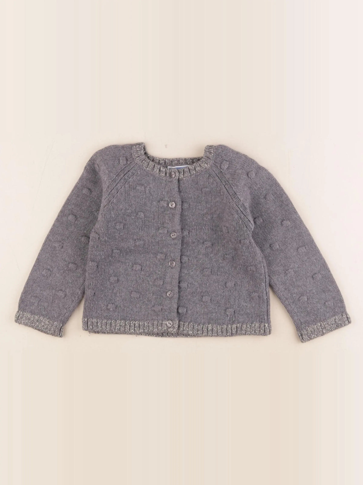 Jacadi - gilet gris - 36 mois