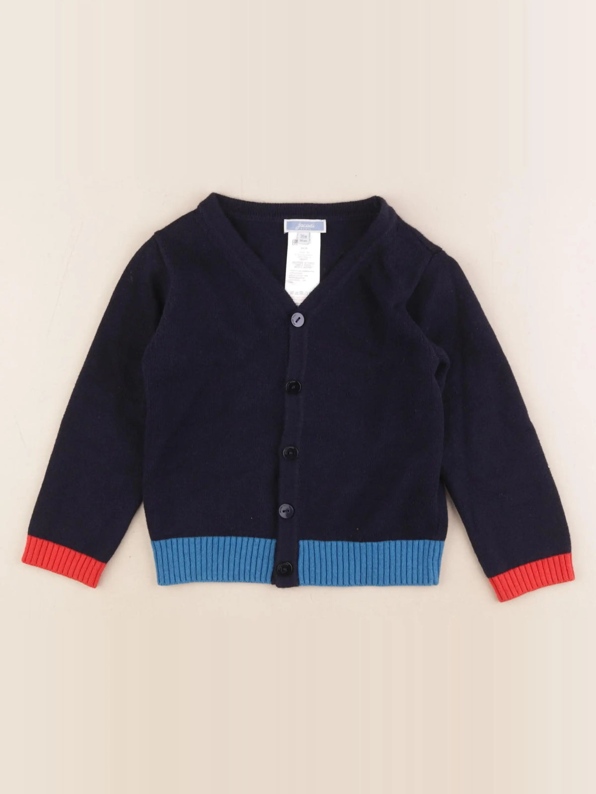 Jacadi - gilet bleu, multicolore - 36 mois