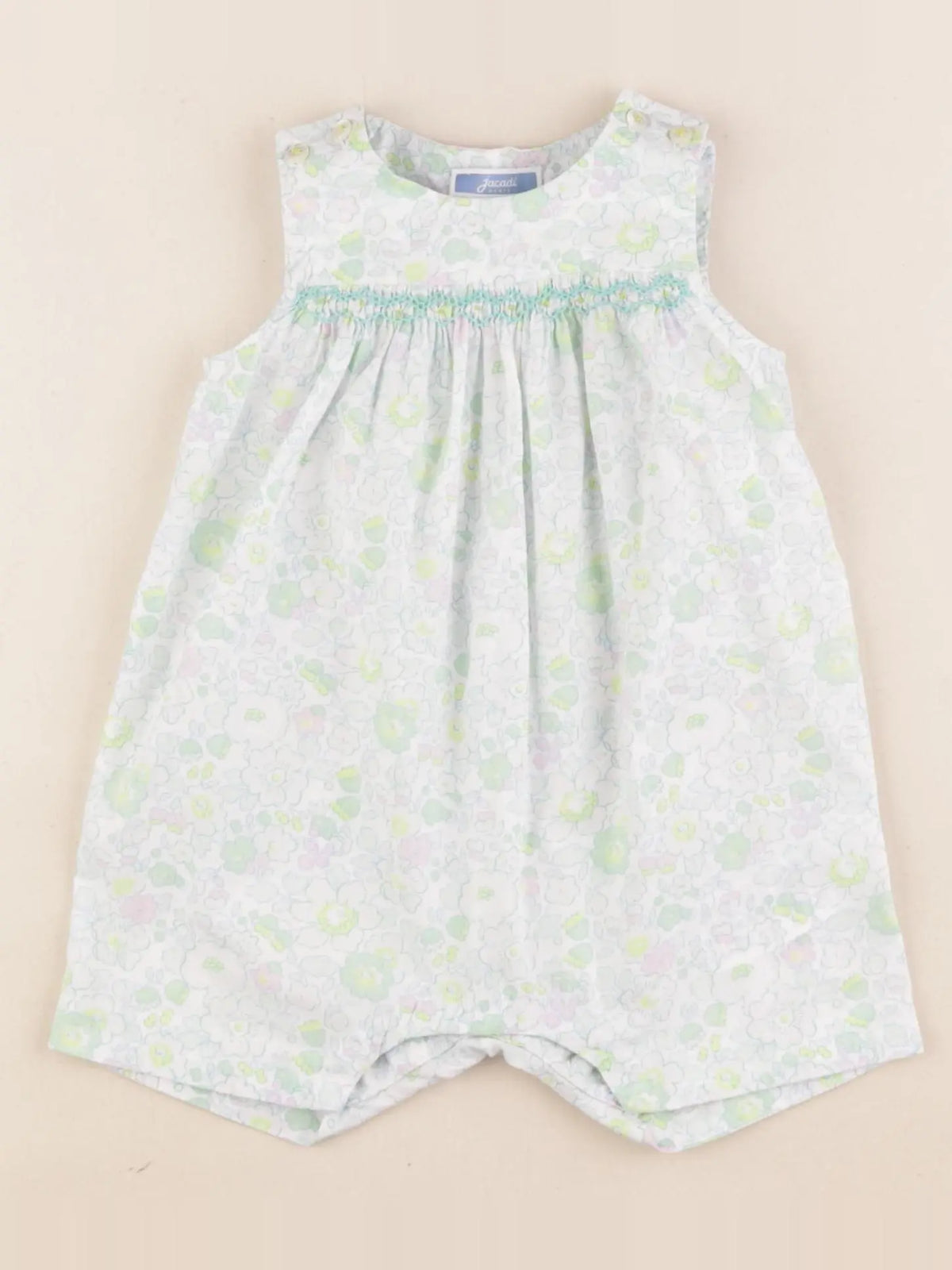 Jacadi - salopette liberty multicolore - 6 mois