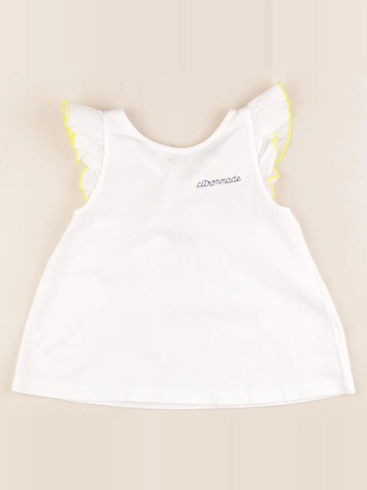 Jacadi - débardeur blanc, jaune - 4 ans