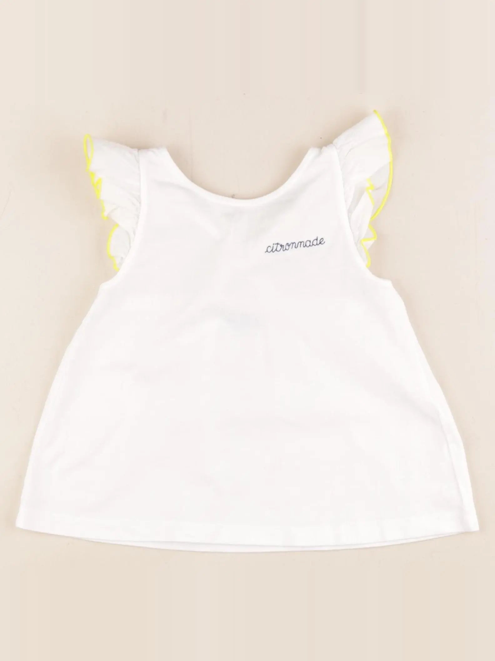 Jacadi - débardeur blanc, jaune - 4 ans
