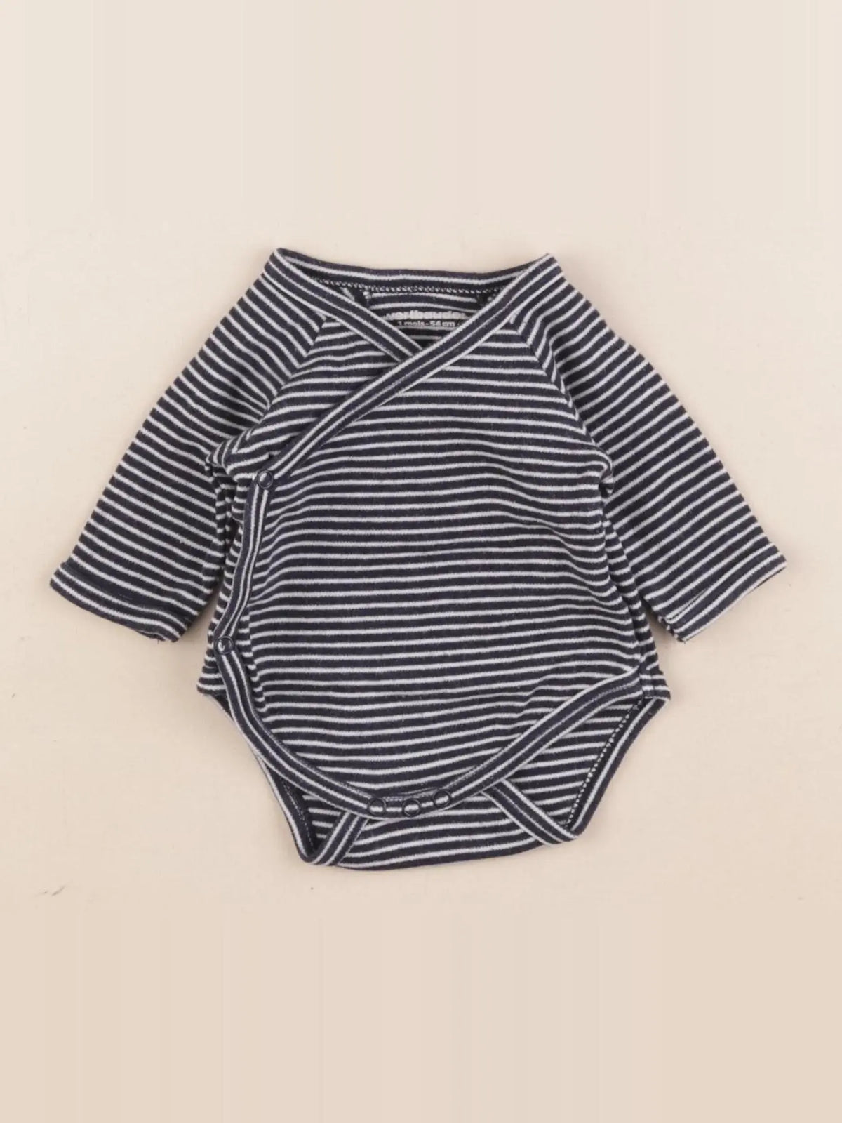 Vertbaudet - body bleu - 1 mois