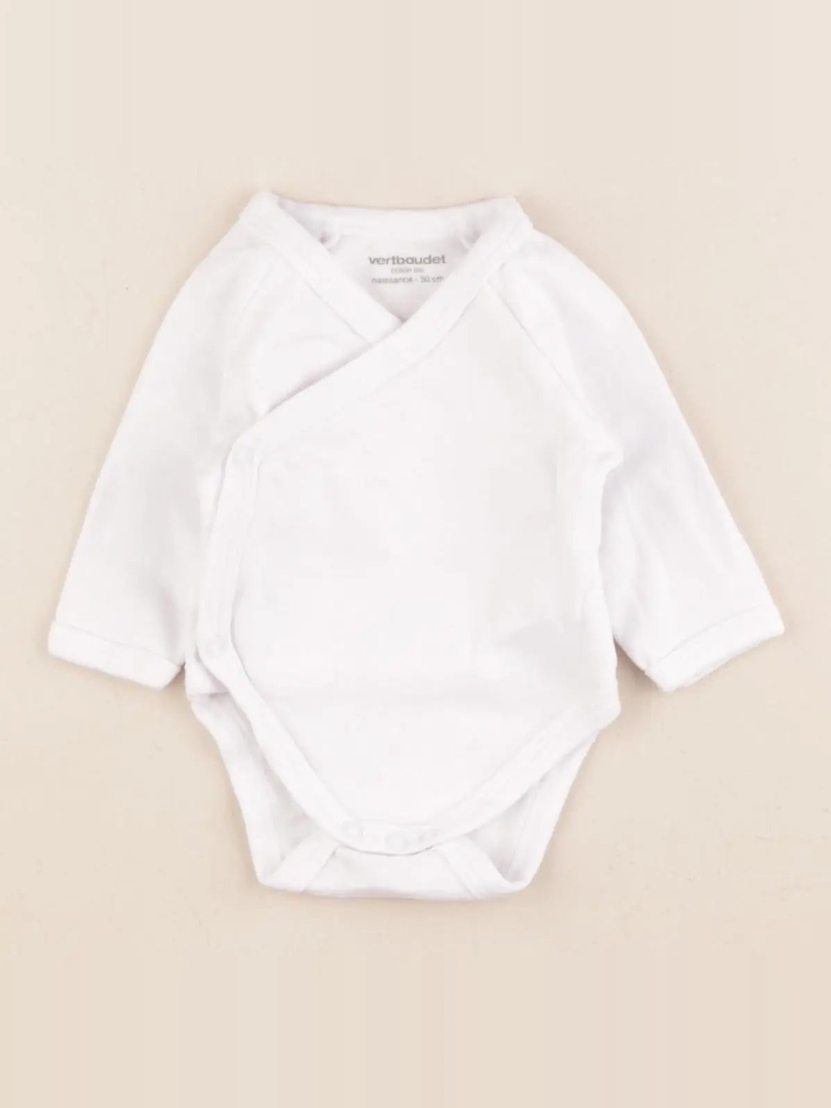 Vertbaudet - body blanc - 0 mois