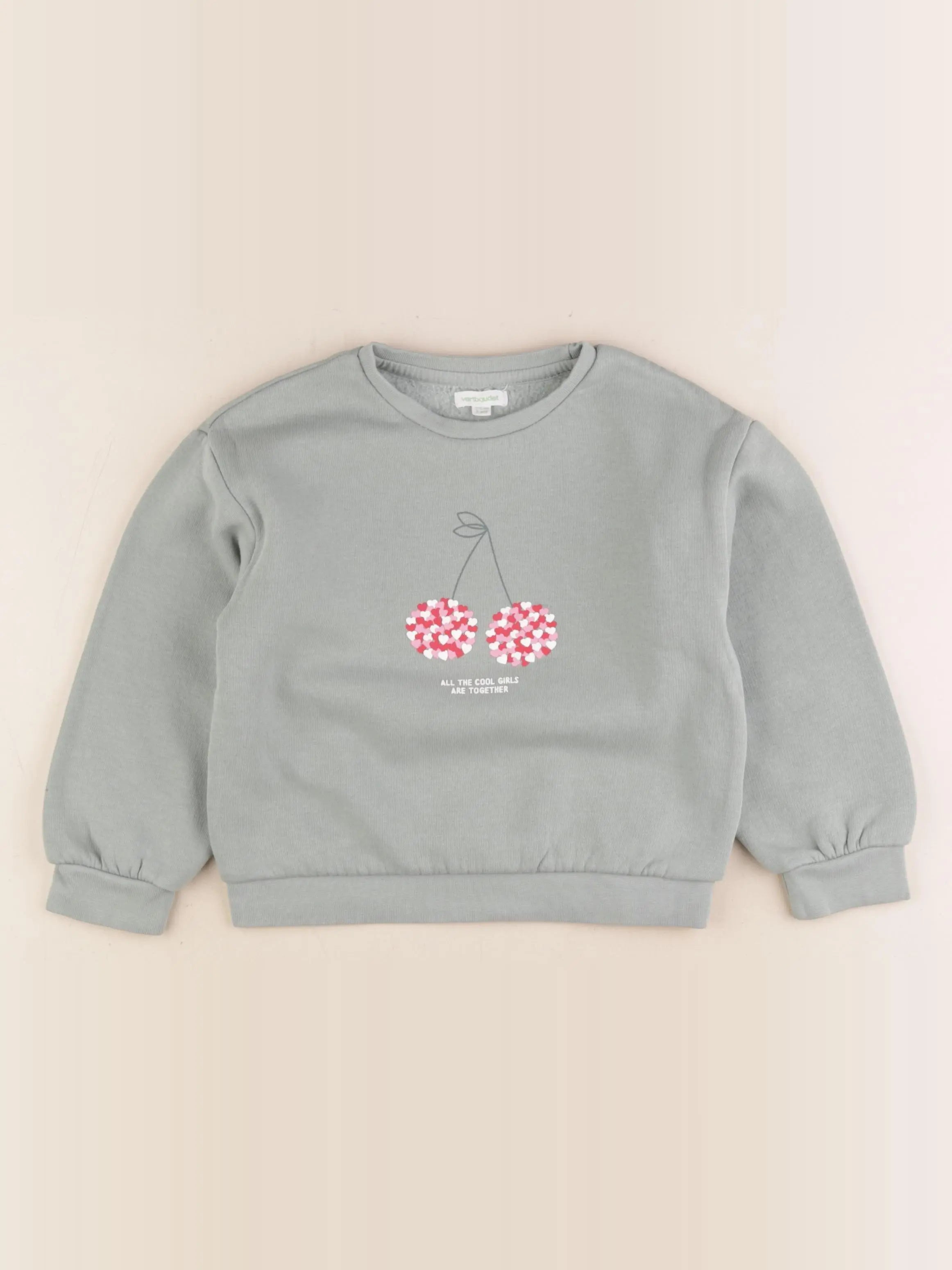 Vertbaudet - sweat vert - 5 ans