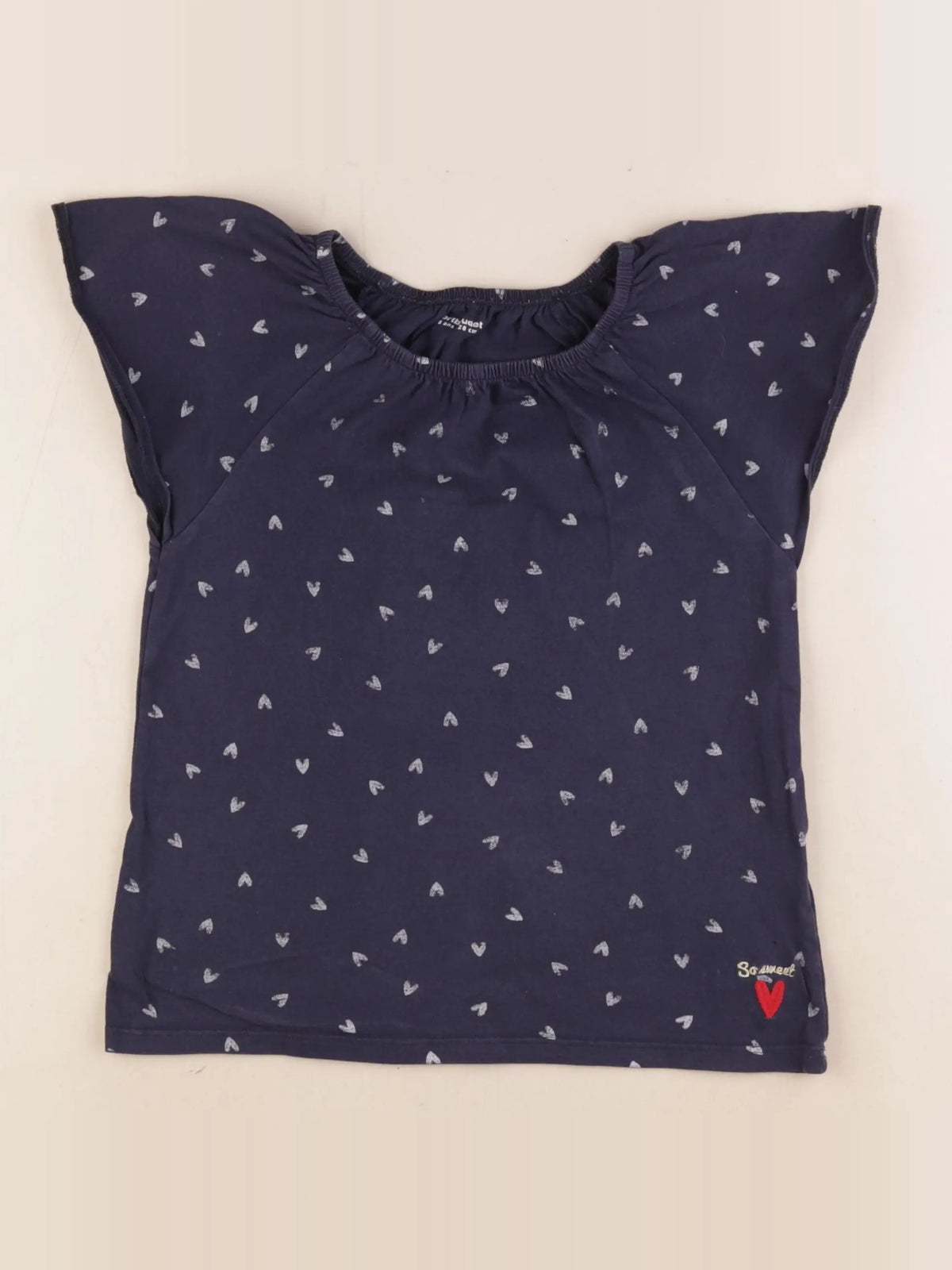 Vertbaudet - tee-shirt bleu - 8 ans