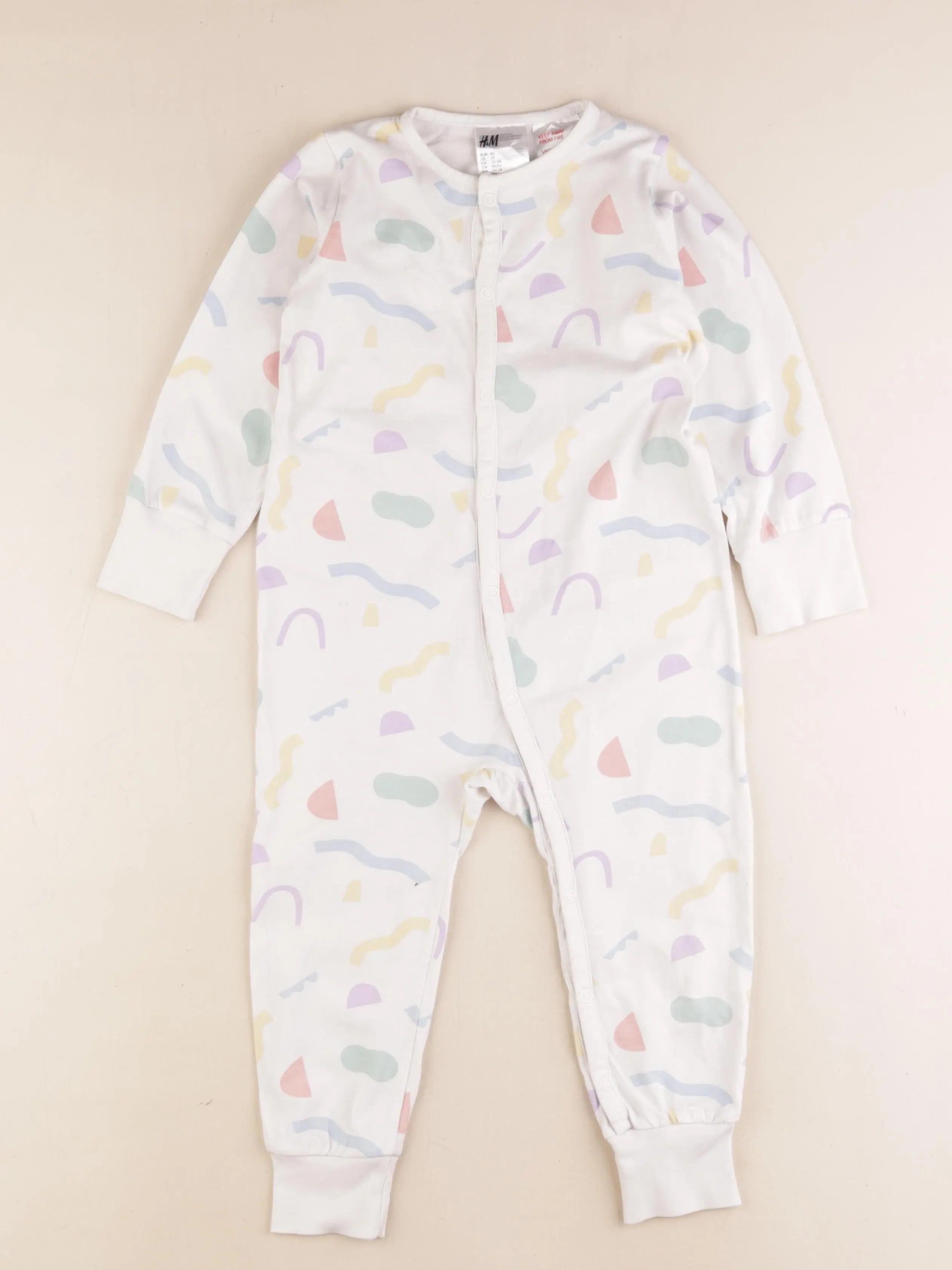 H&M - pyjama coton multicolore - 18/24 mois
