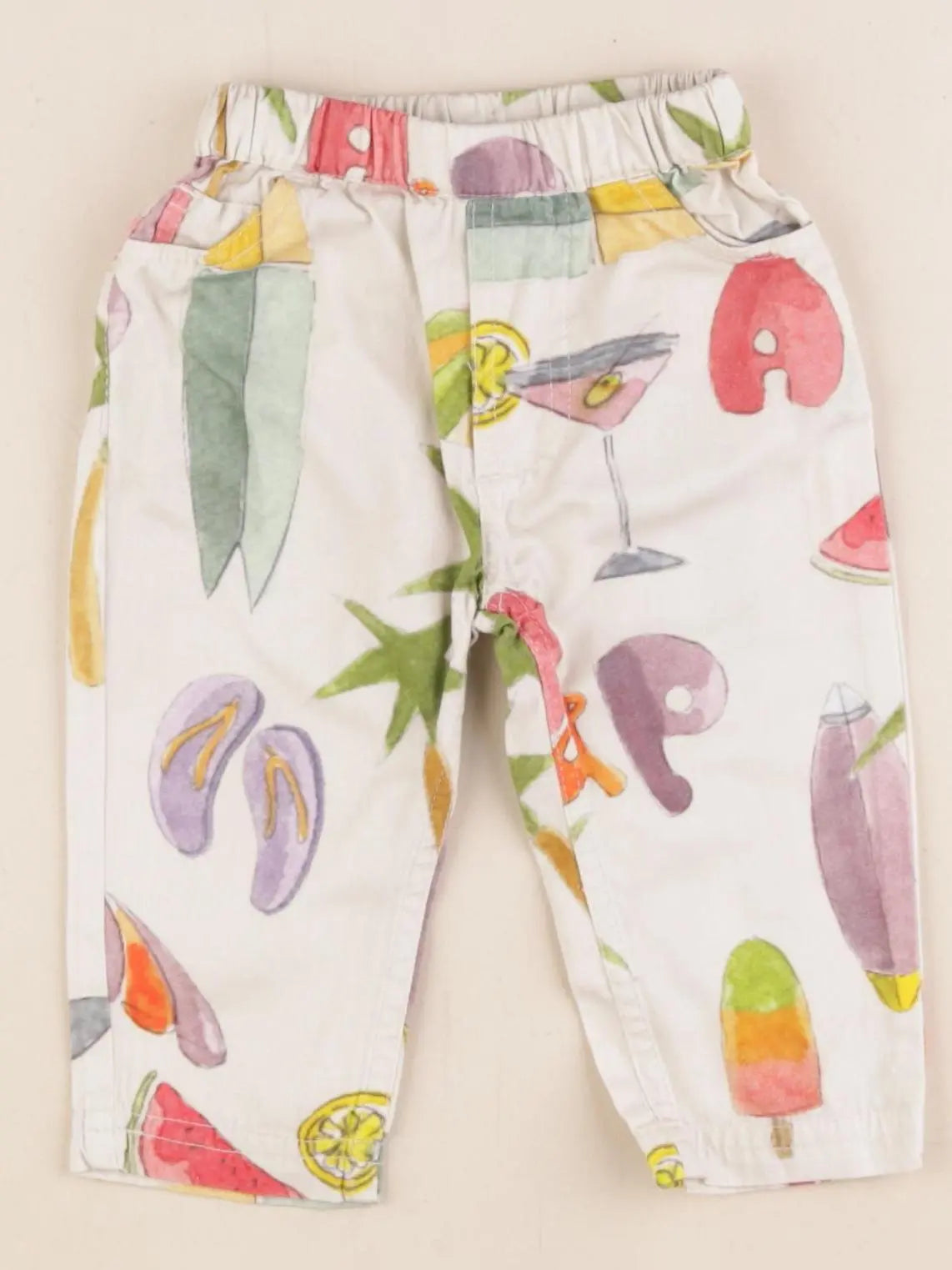 Arsène et les pipelettes - pantalon multicolore - 6 mois