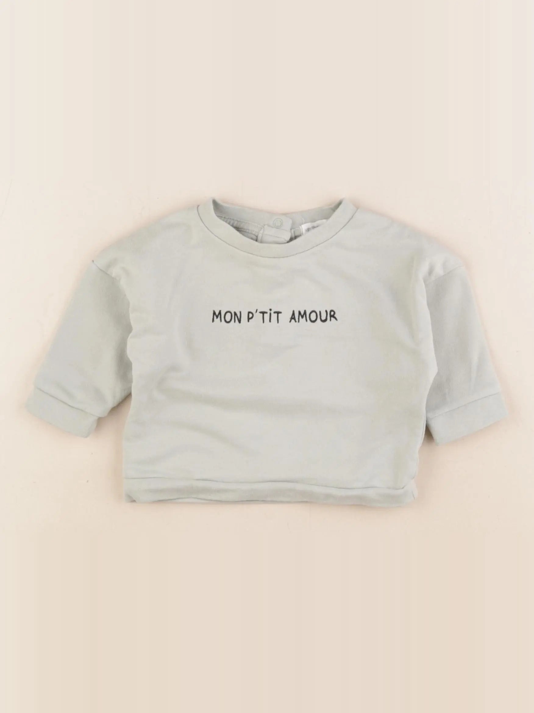 Vertbaudet - sweat vert - 3 mois