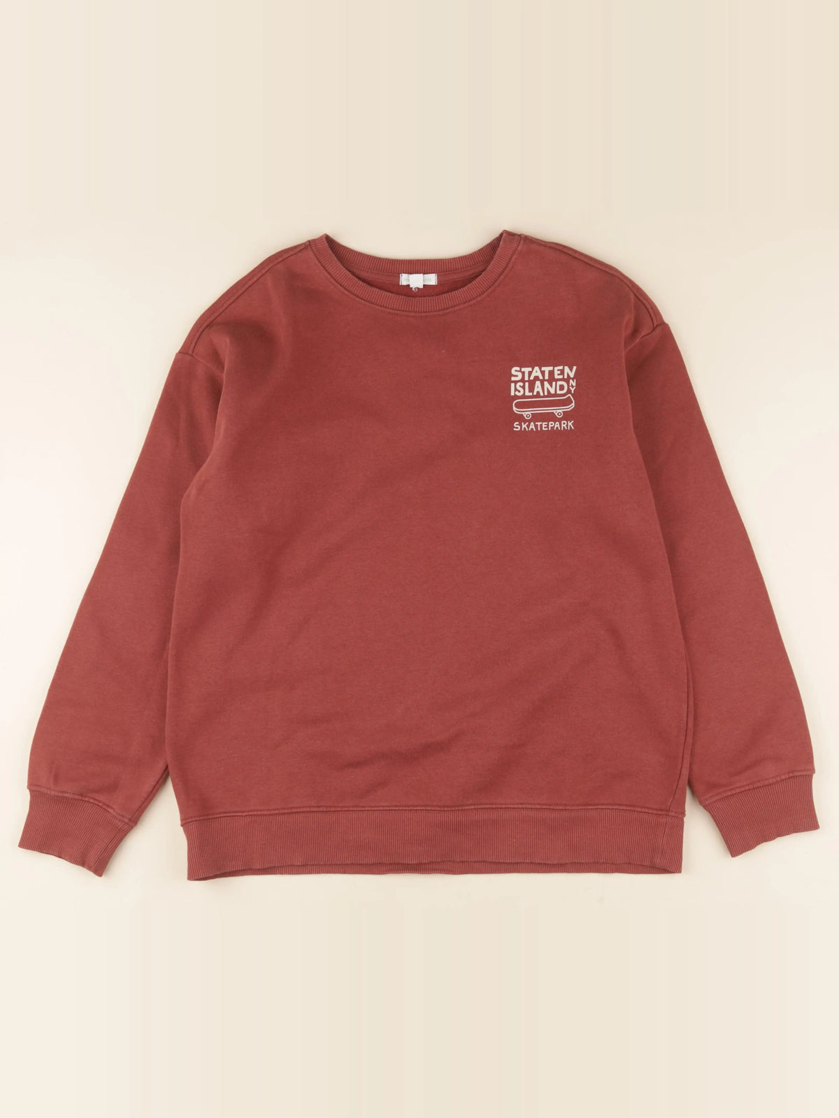 Vertbaudet - sweat marron - 14 ans