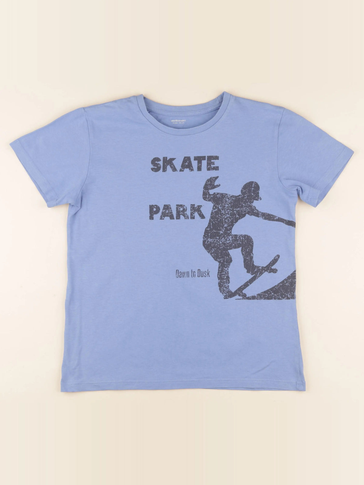 Vertbaudet - tee-shirt bleu - 14 ans