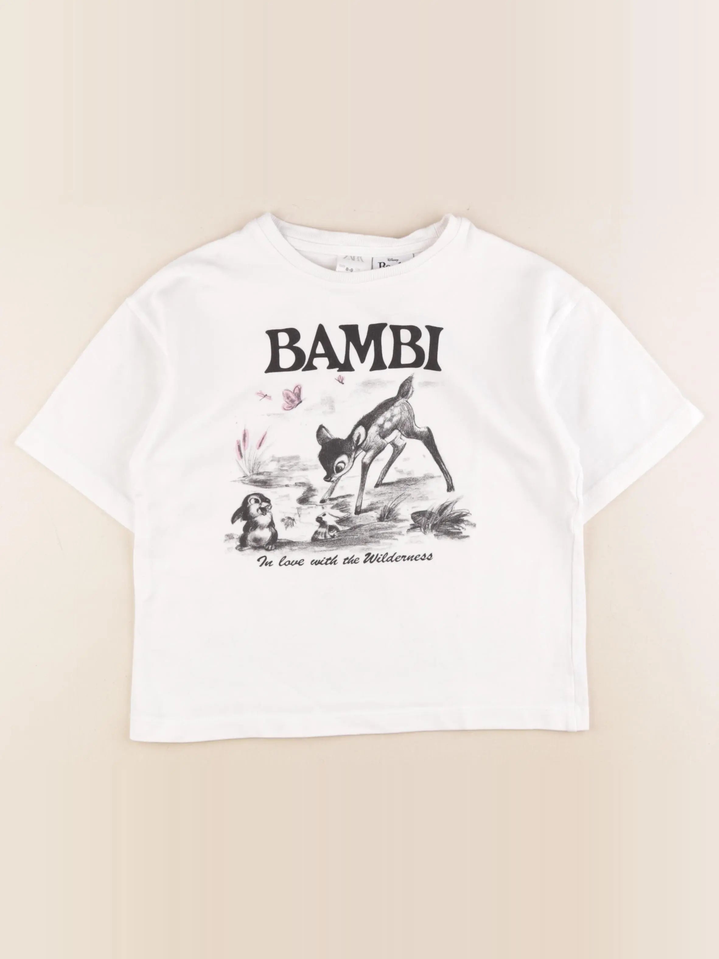Zara - tee-shirt blanc - 8/9 ans