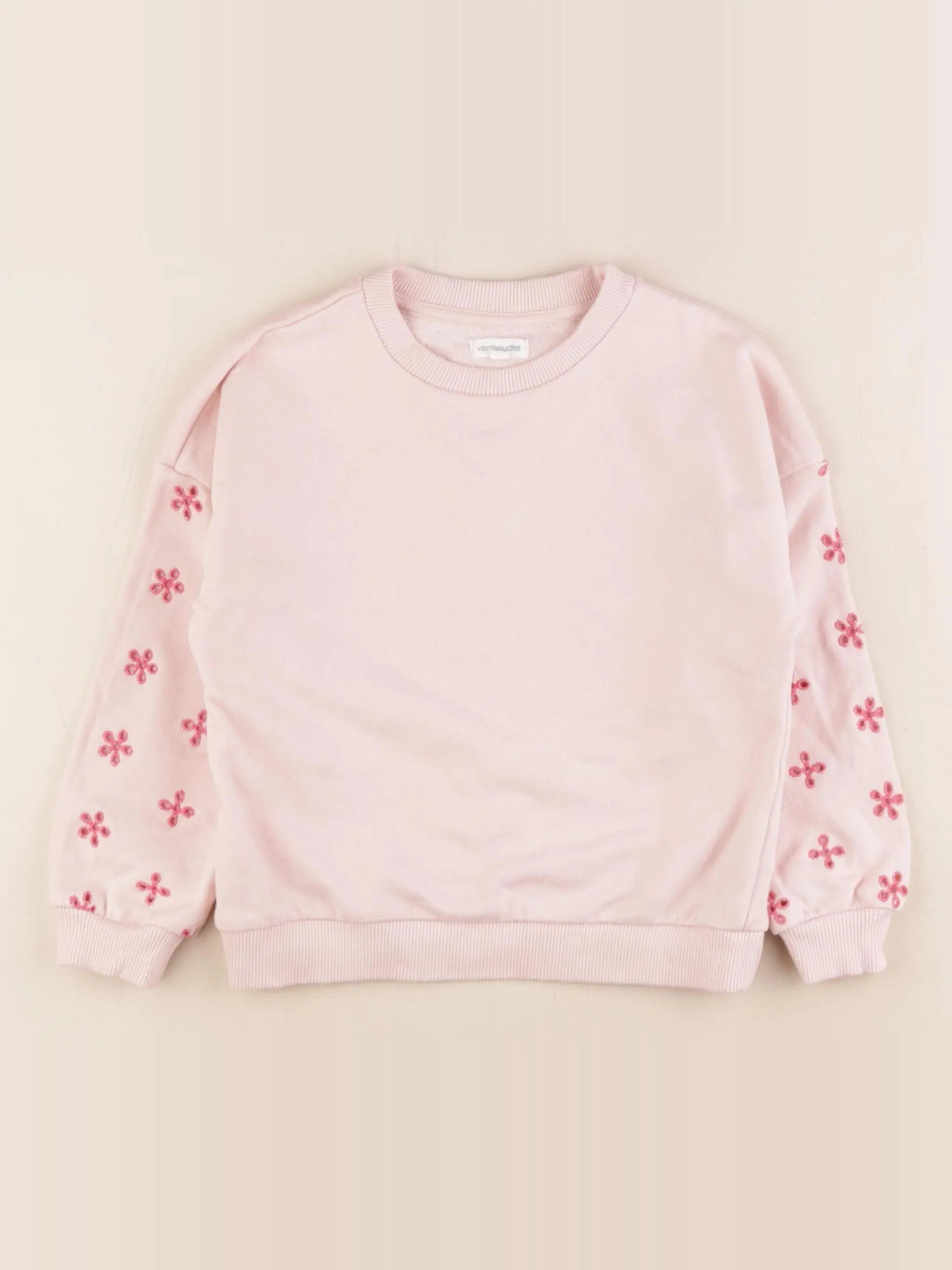 Vertbaudet - sweat rose - 5 ans