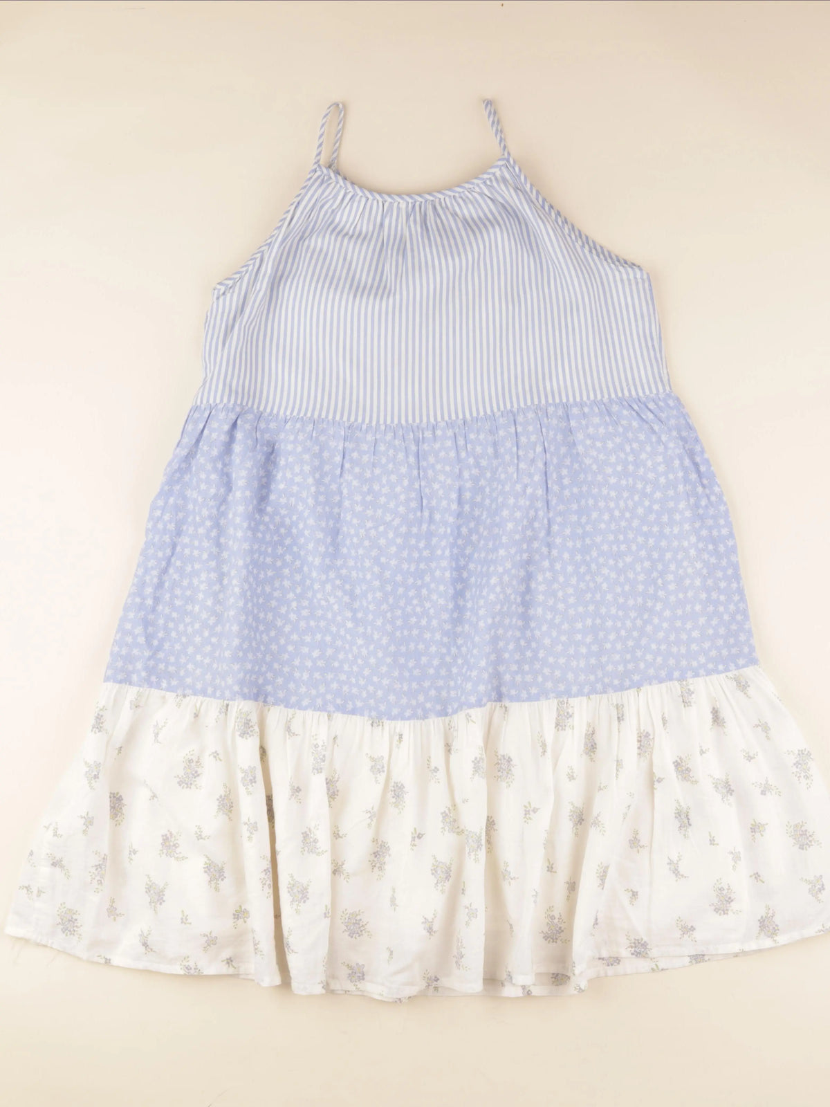 H&M - robe bleu - 9/10 ans