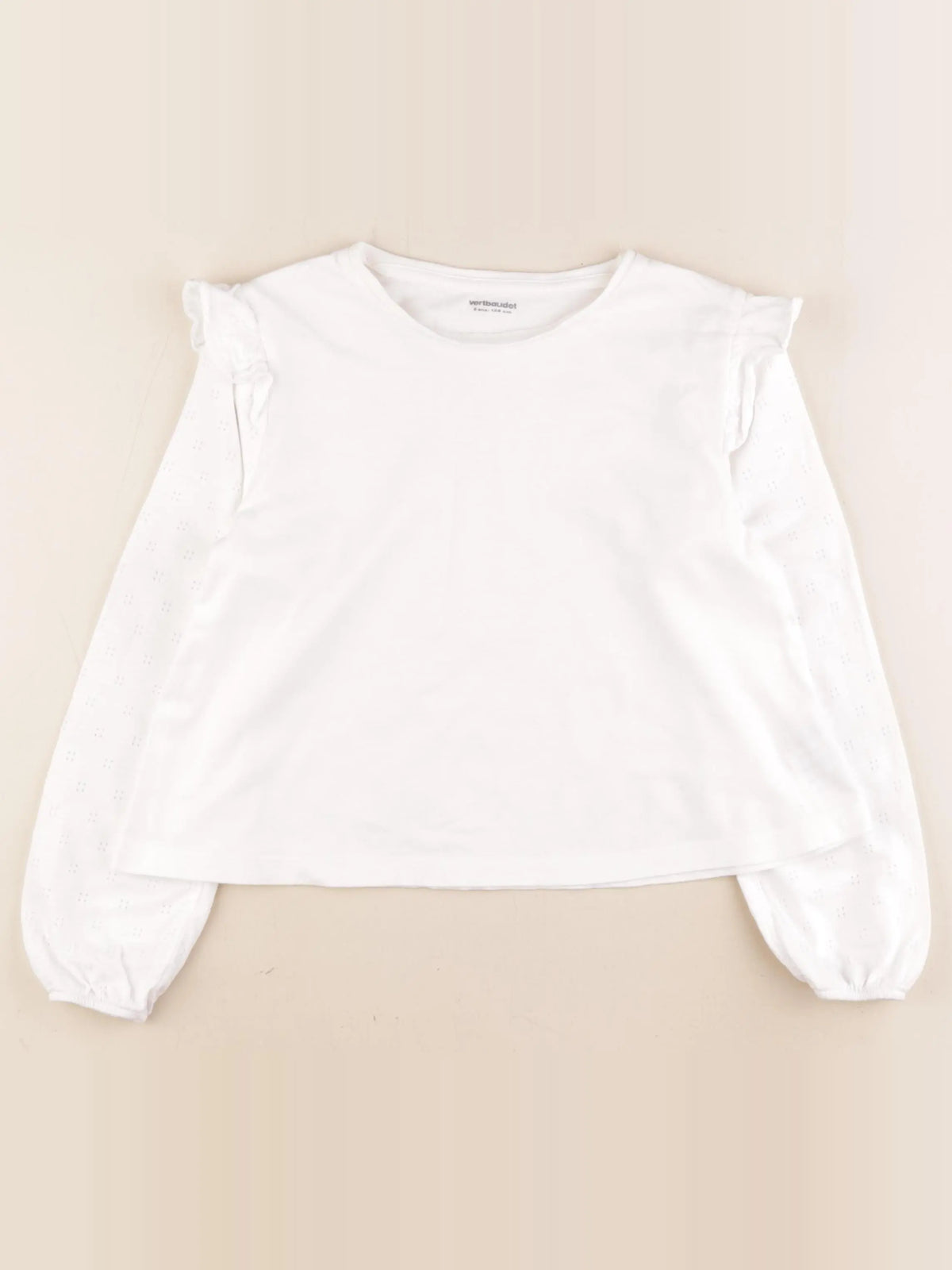 Vertbaudet - tee-shirt blanc - 6 ans