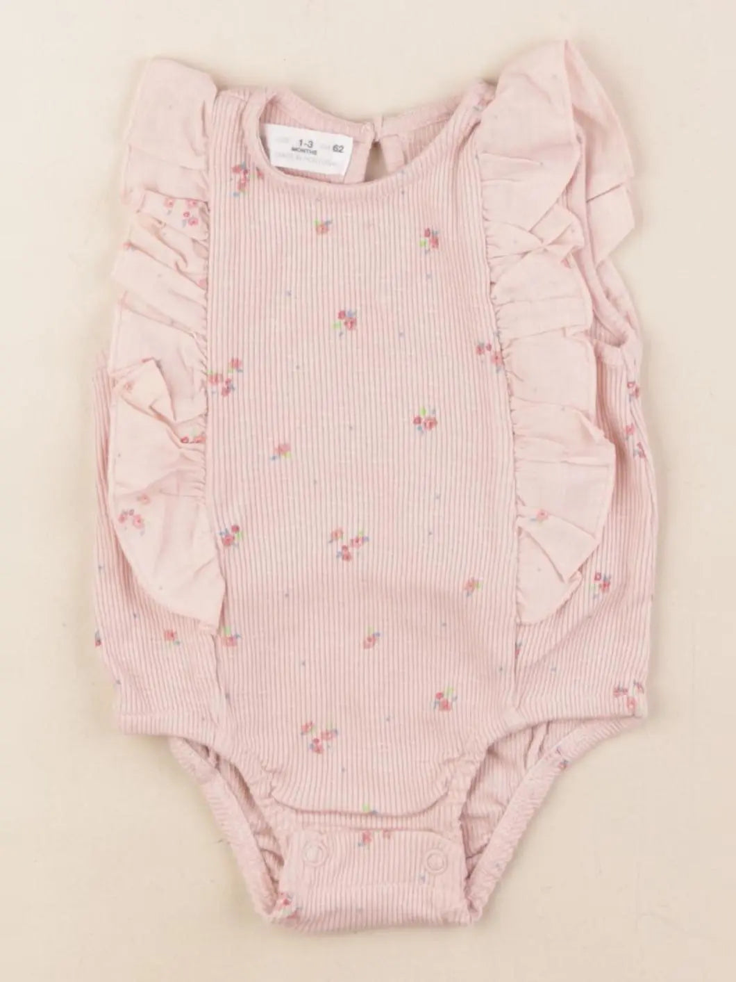 Zara - body tee-shirt rose - 1/3 mois