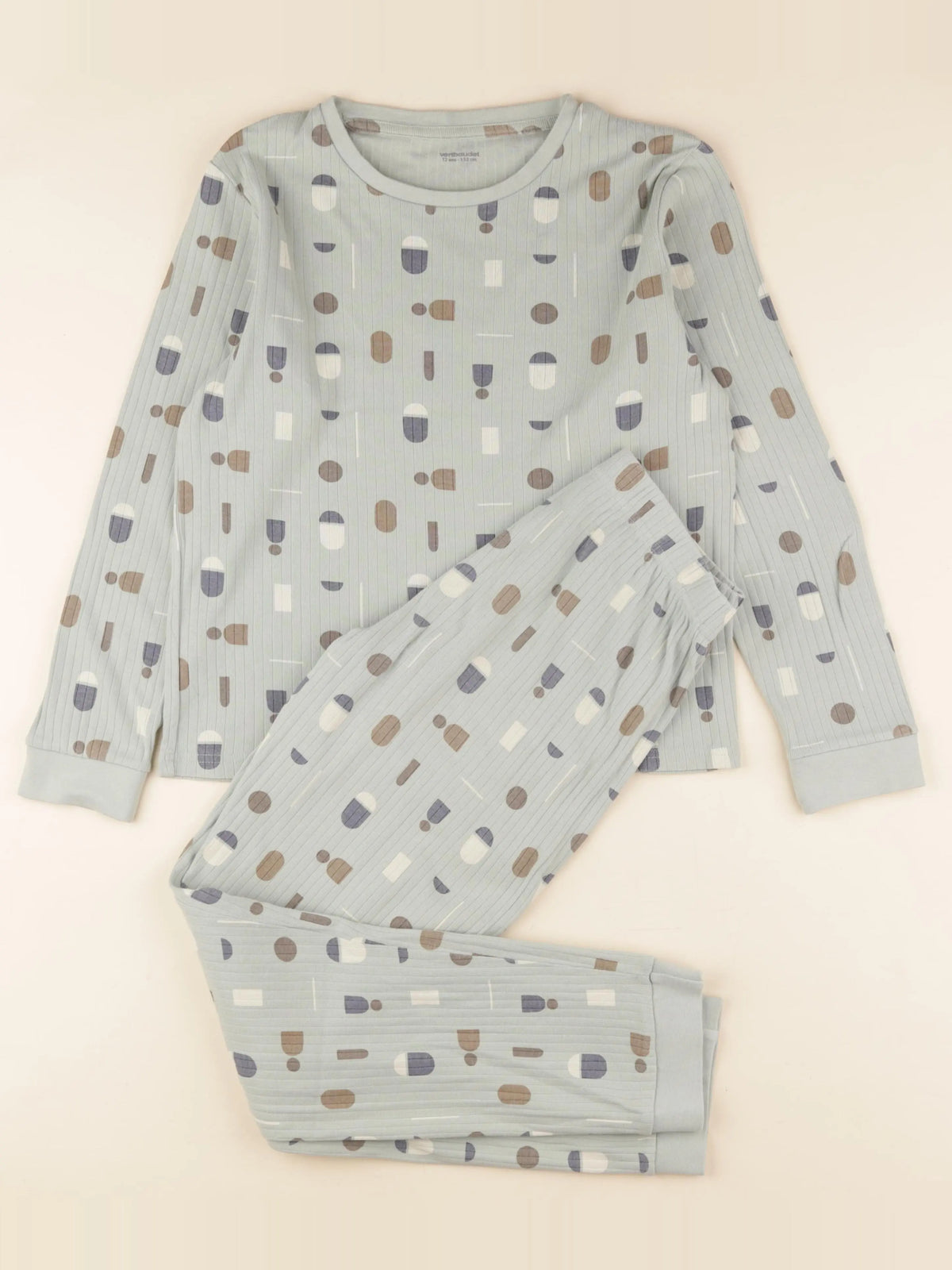 Vertbaudet - pyjama coton bleu - 12 ans