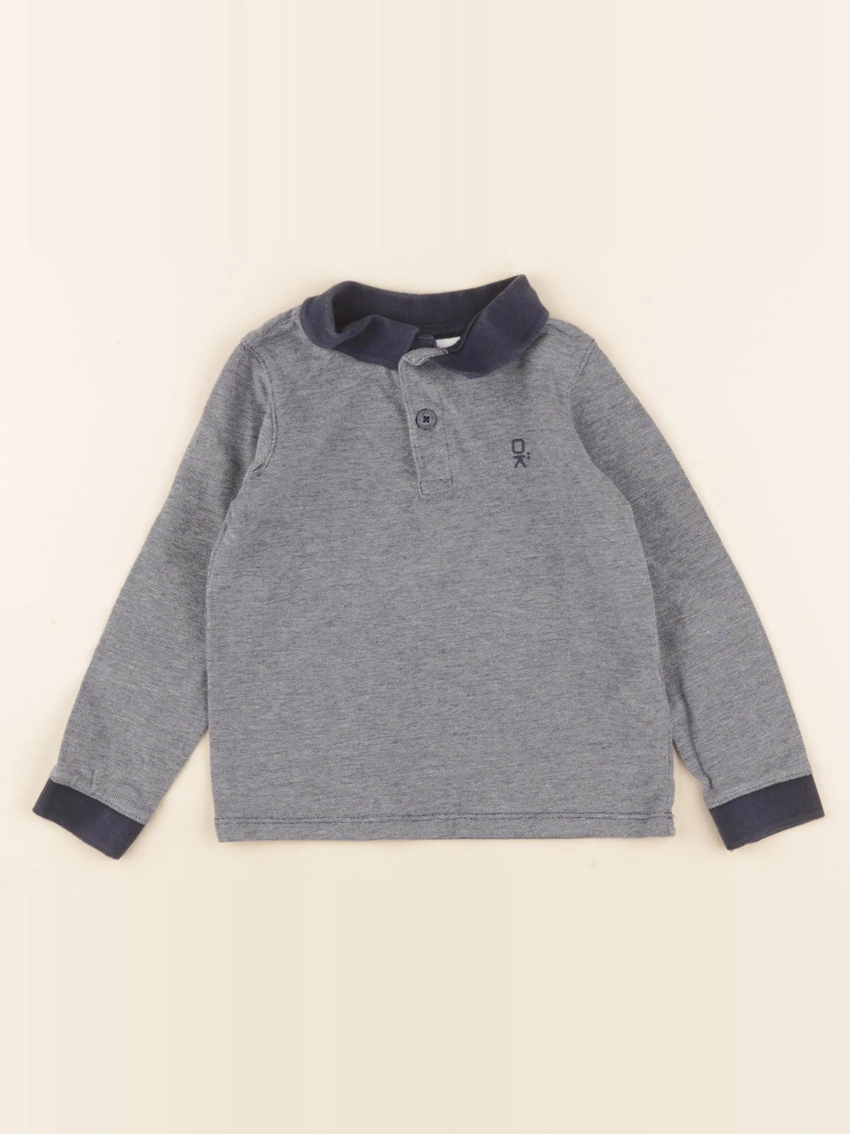 Okaidi - polo bleu - 4 ans