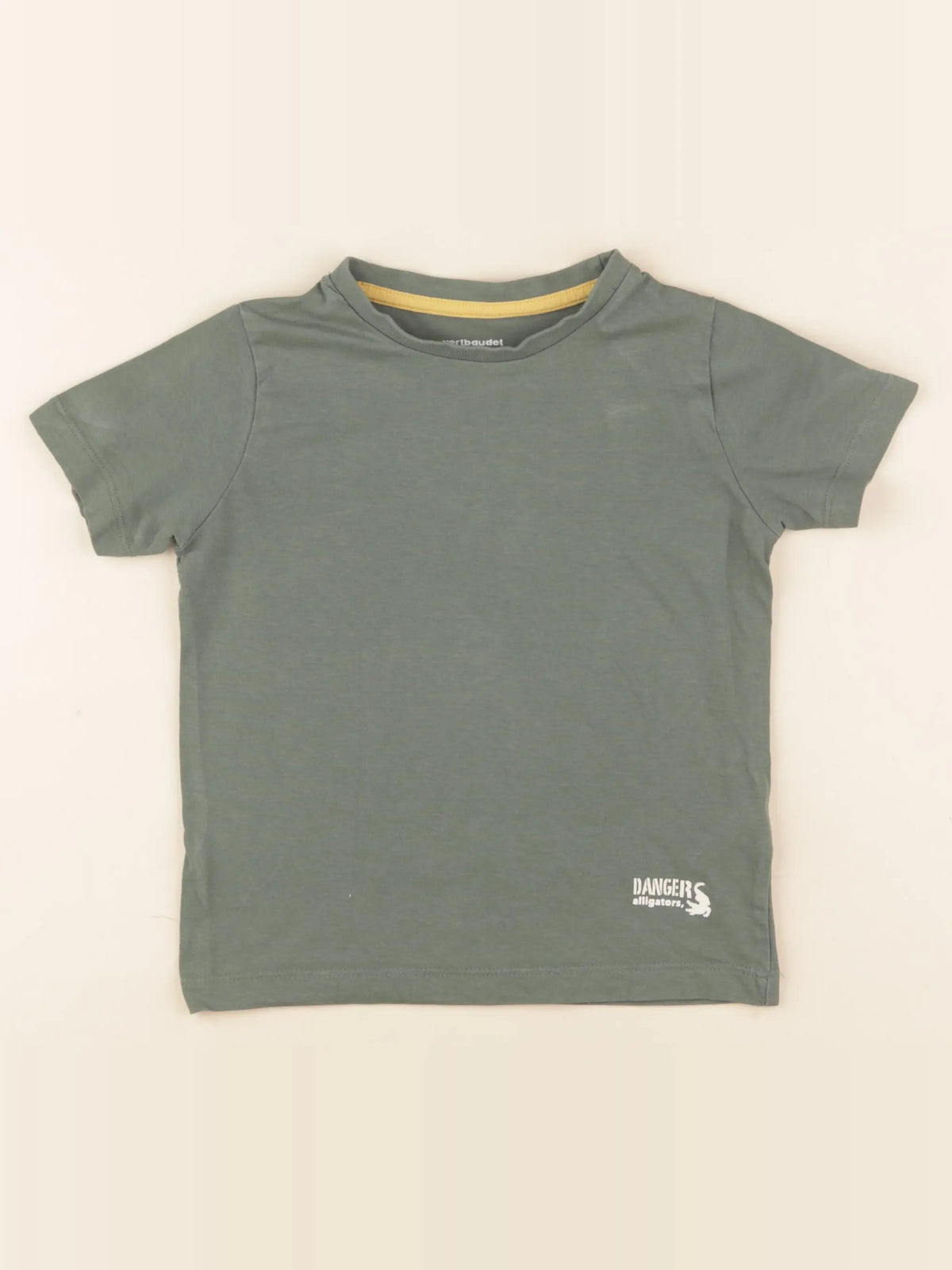 Vertbaudet - tee-shirt vert - 4 ans