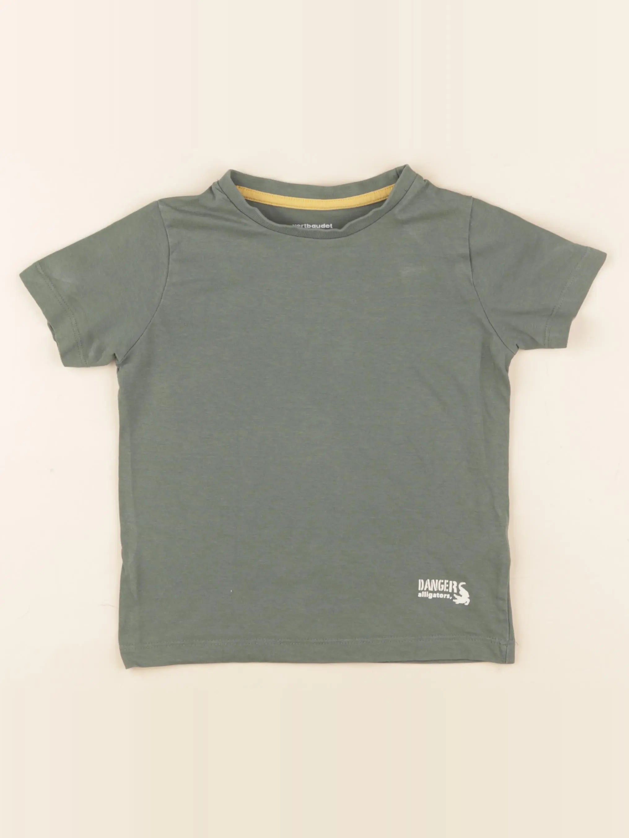 Vertbaudet - tee-shirt vert - 4 ans