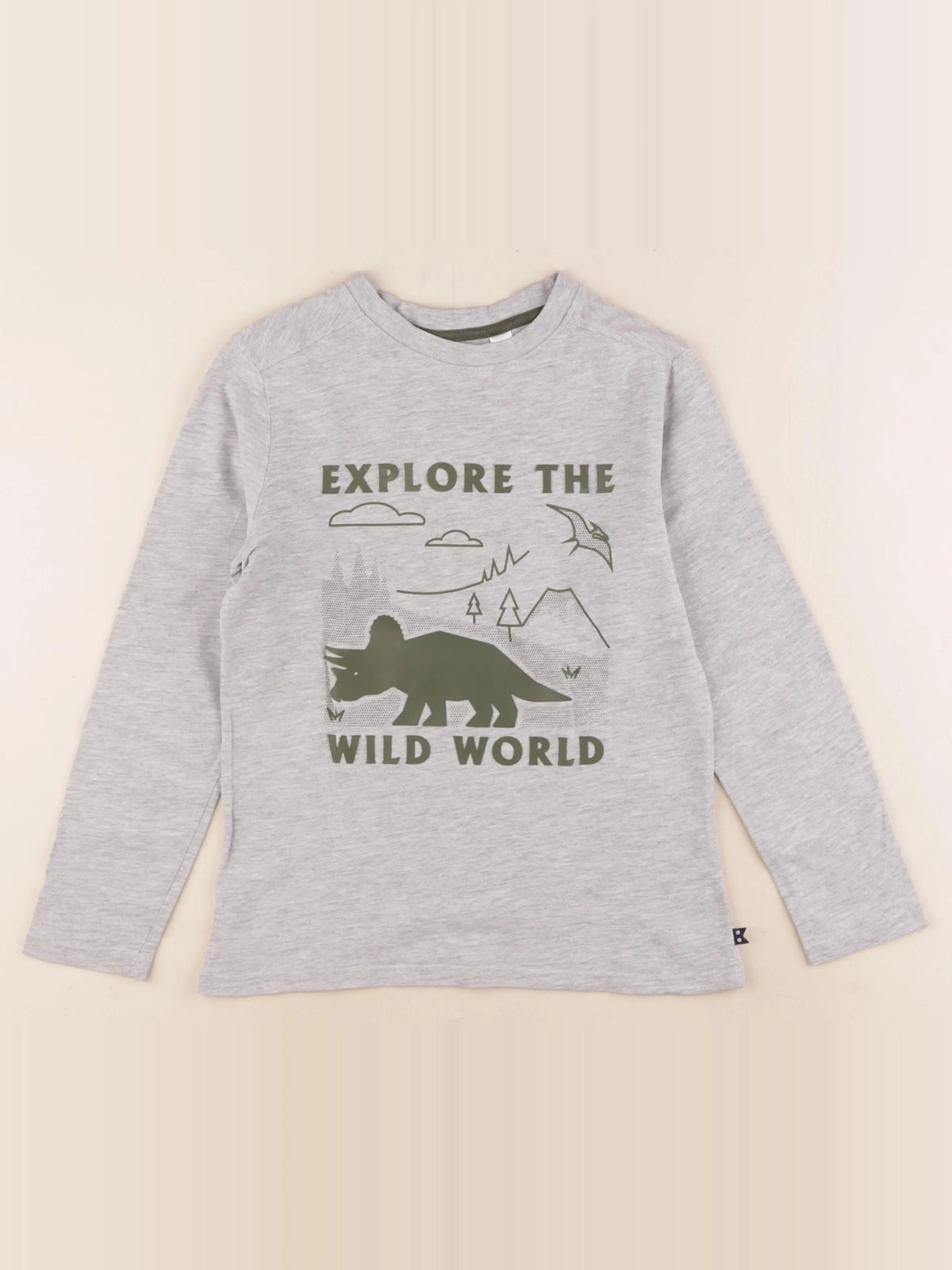 Okaidi - tee-shirt gris - 8 ans