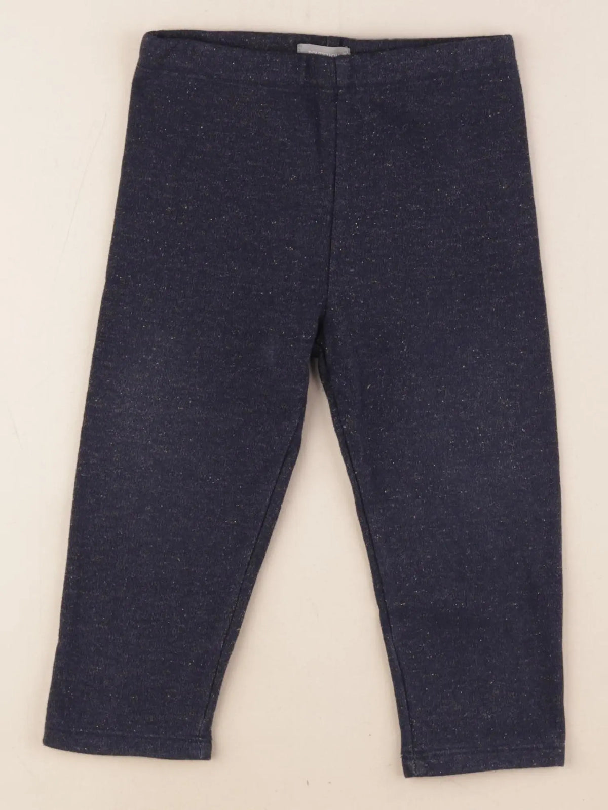 Boutchou - legging doublé bleu, or - 18 mois