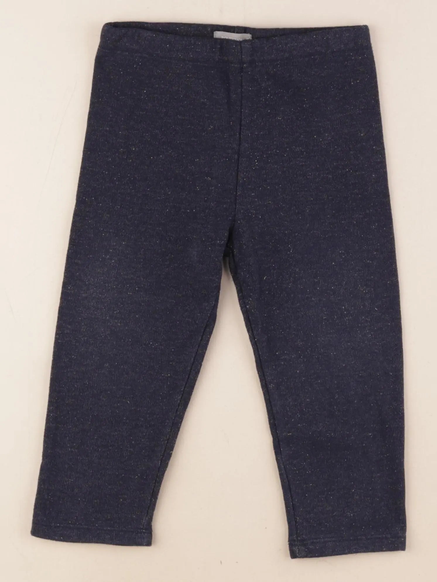 Boutchou - legging doublé bleu, or - 18 mois