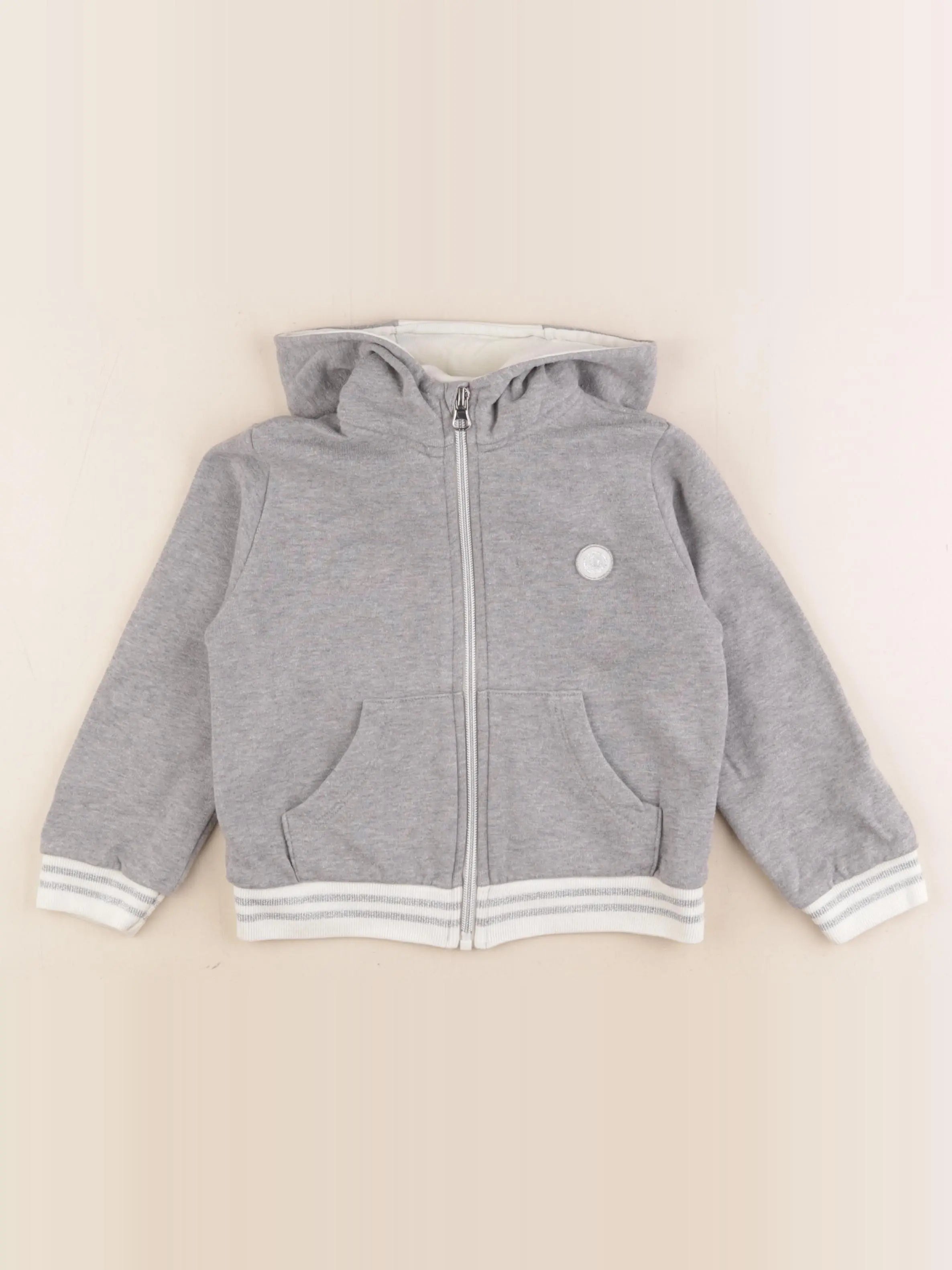Petit Bateau - sweat gris - 4 ans