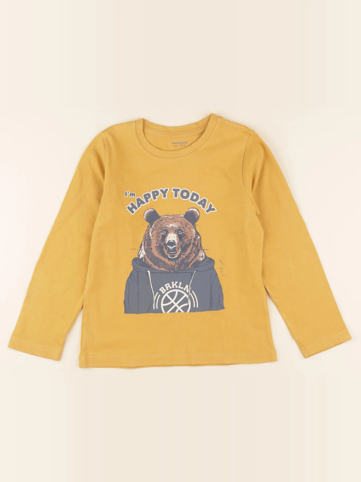 Vertbaudet - tee-shirt jaune - 6 ans