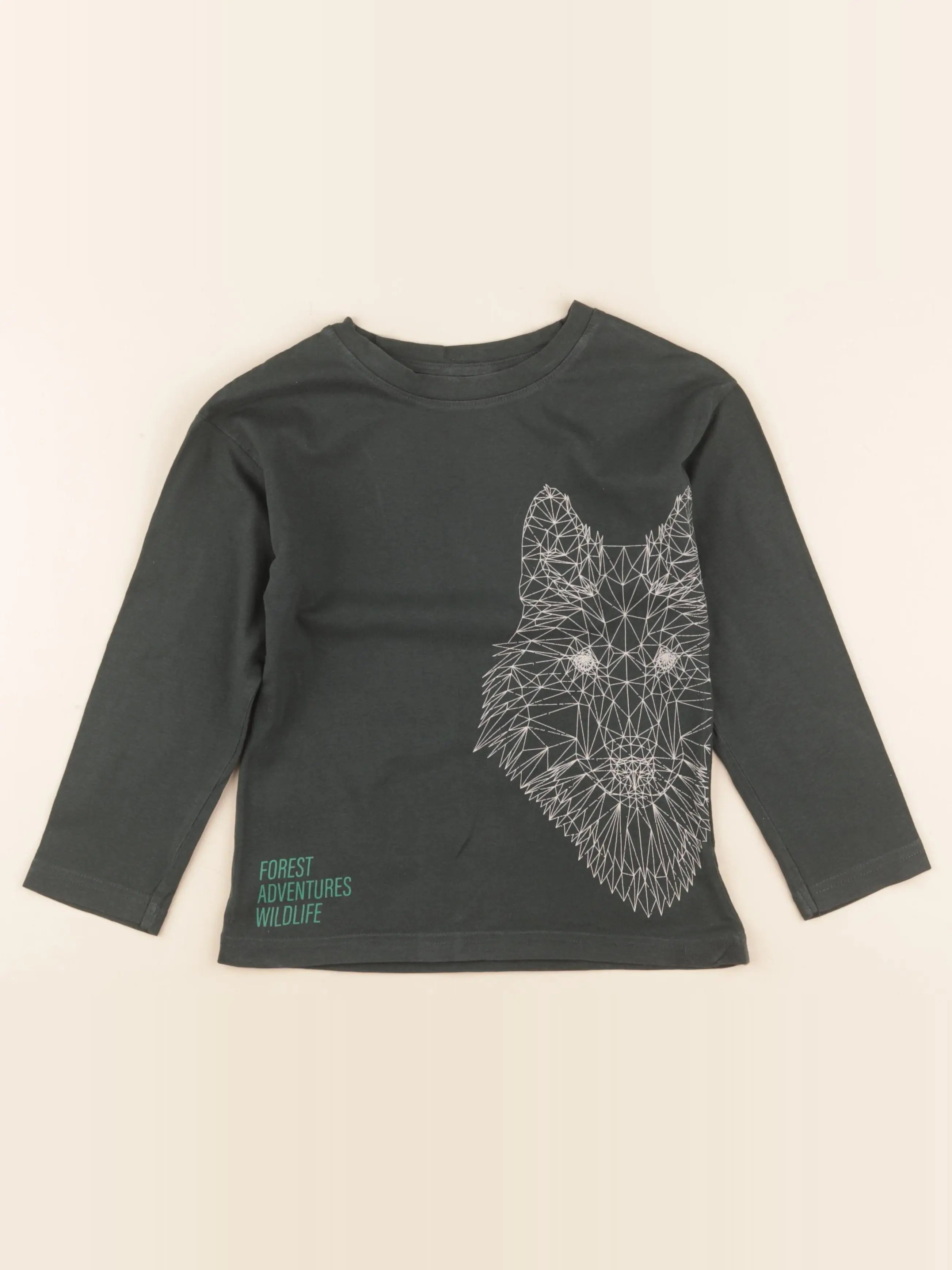 Vertbaudet - tee-shirt vert - 6 ans