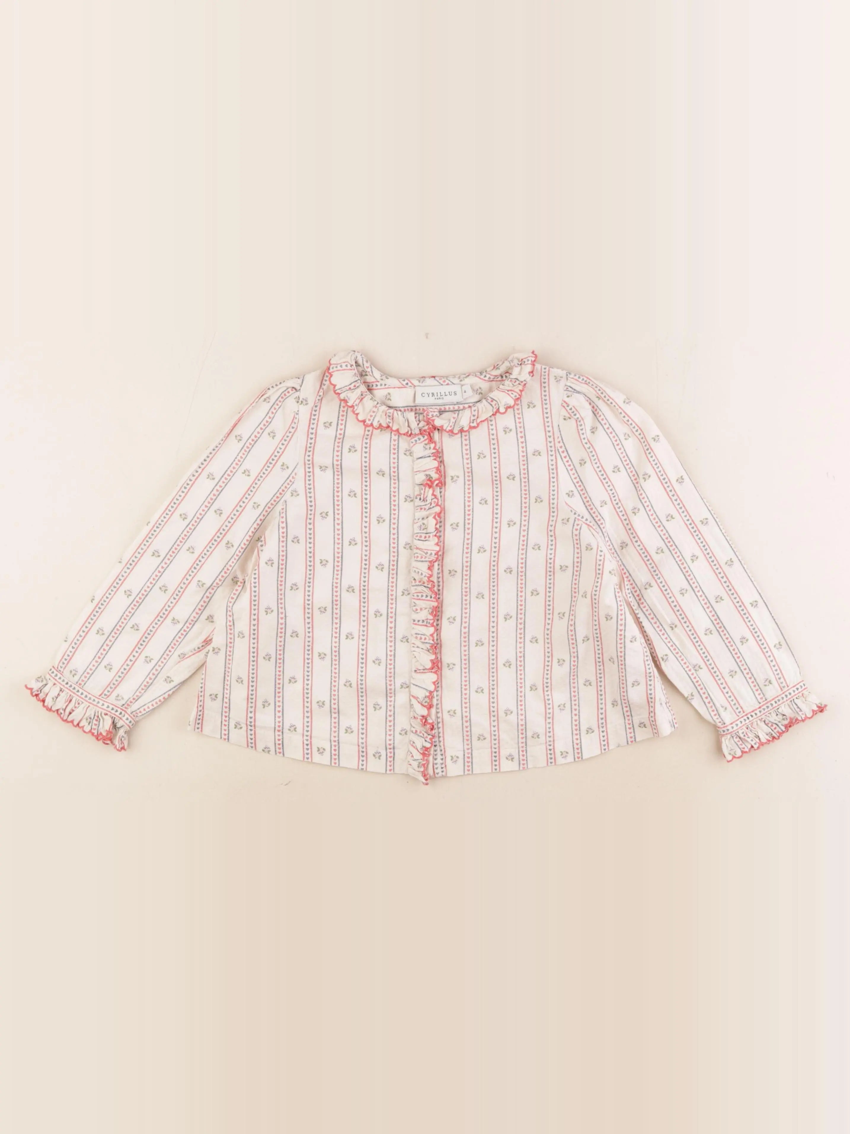 Cyrillus - blouse multicolore - 4 ans