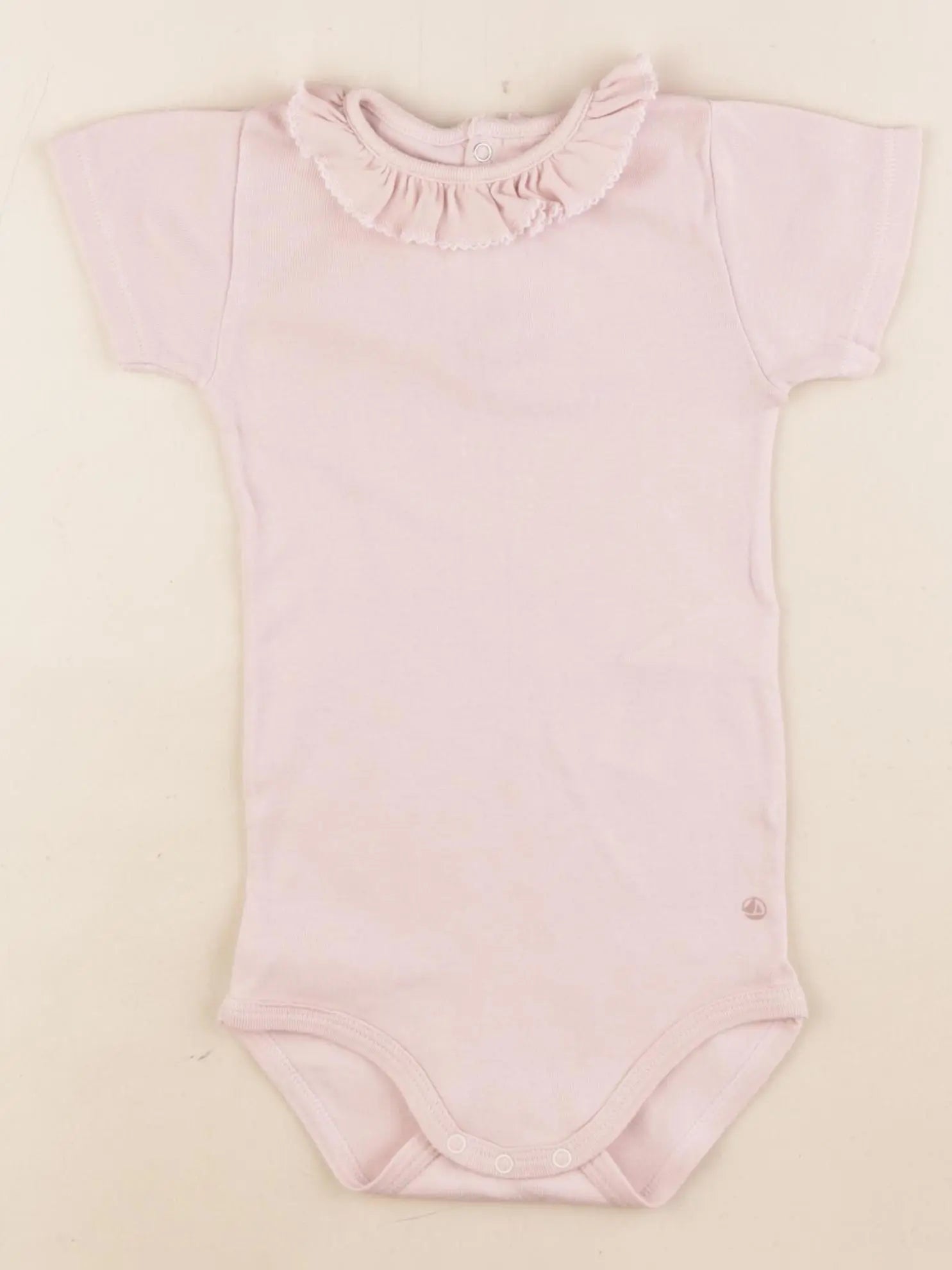 Petit Bateau - body à col rose - 24 mois