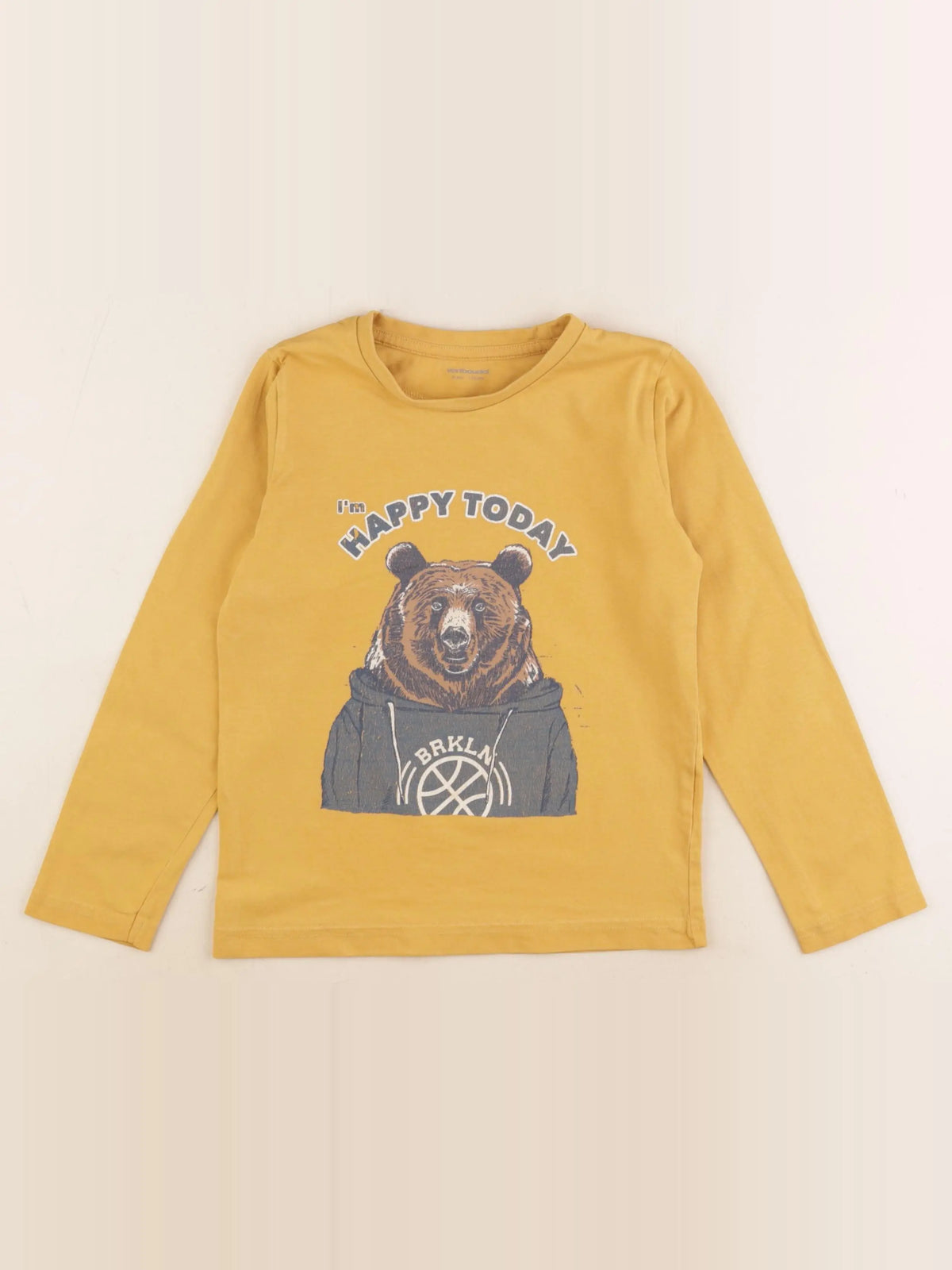 Vertbaudet - tee-shirt jaune - 6 ans