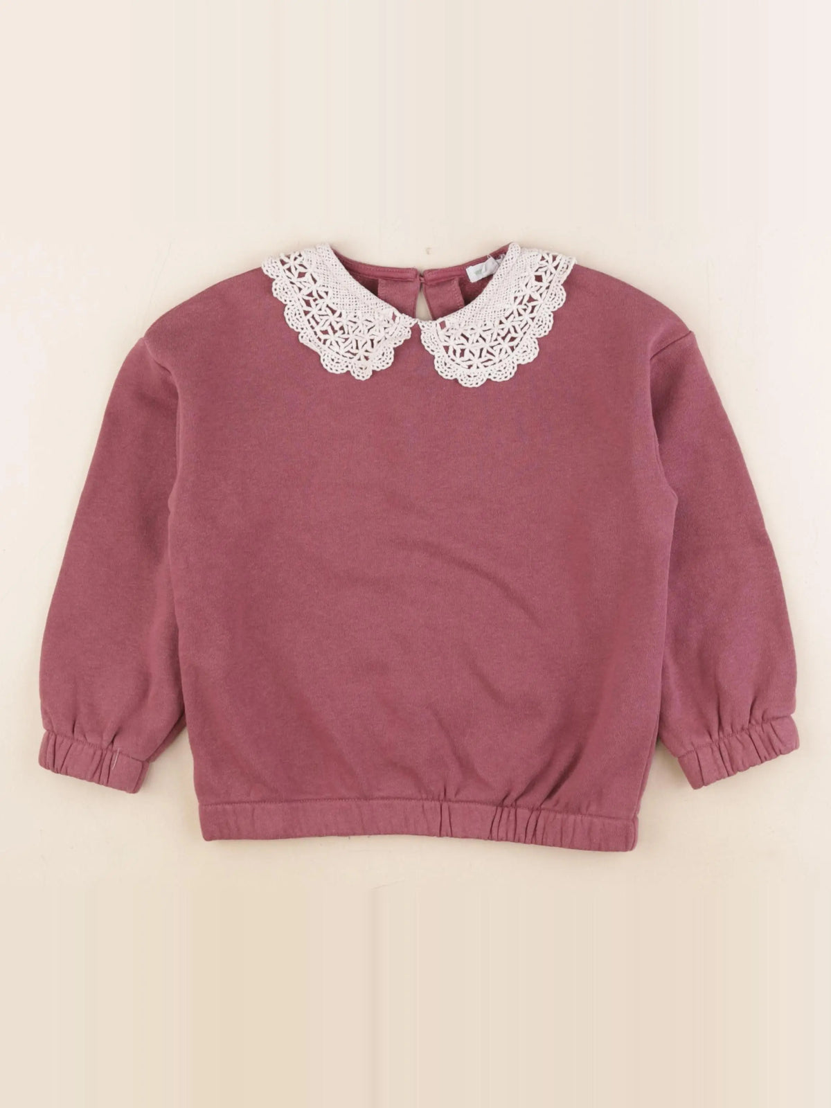 Vertbaudet - sweat violet - 6 ans
