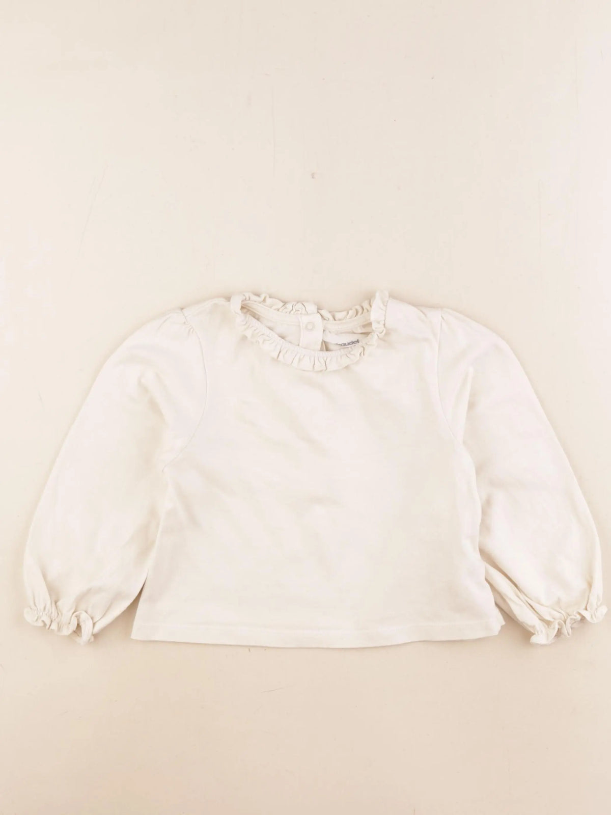 Vertbaudet - tee-shirt beige - 2 ans