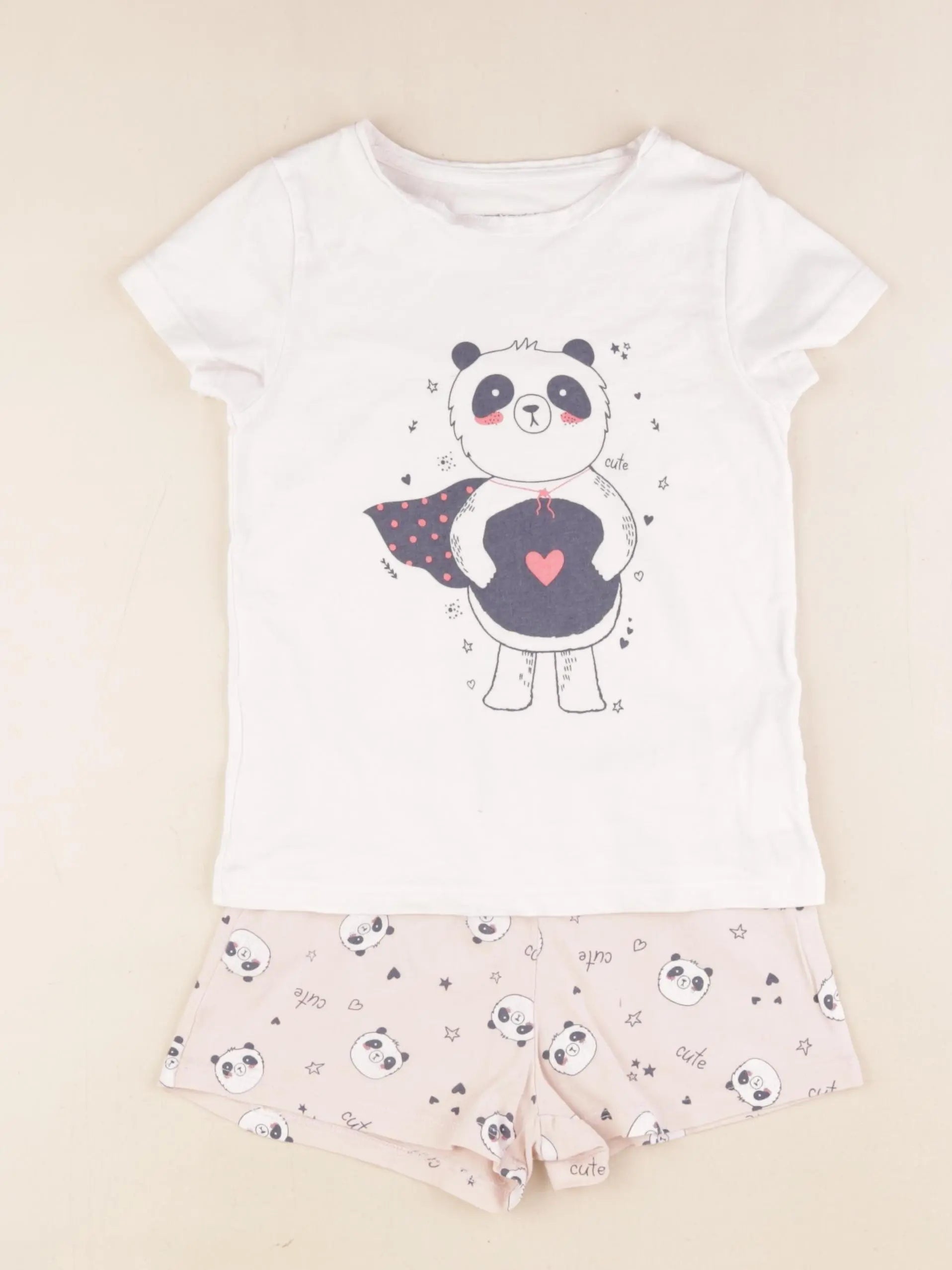 Vertbaudet - pyjama coton rose - 5 ans